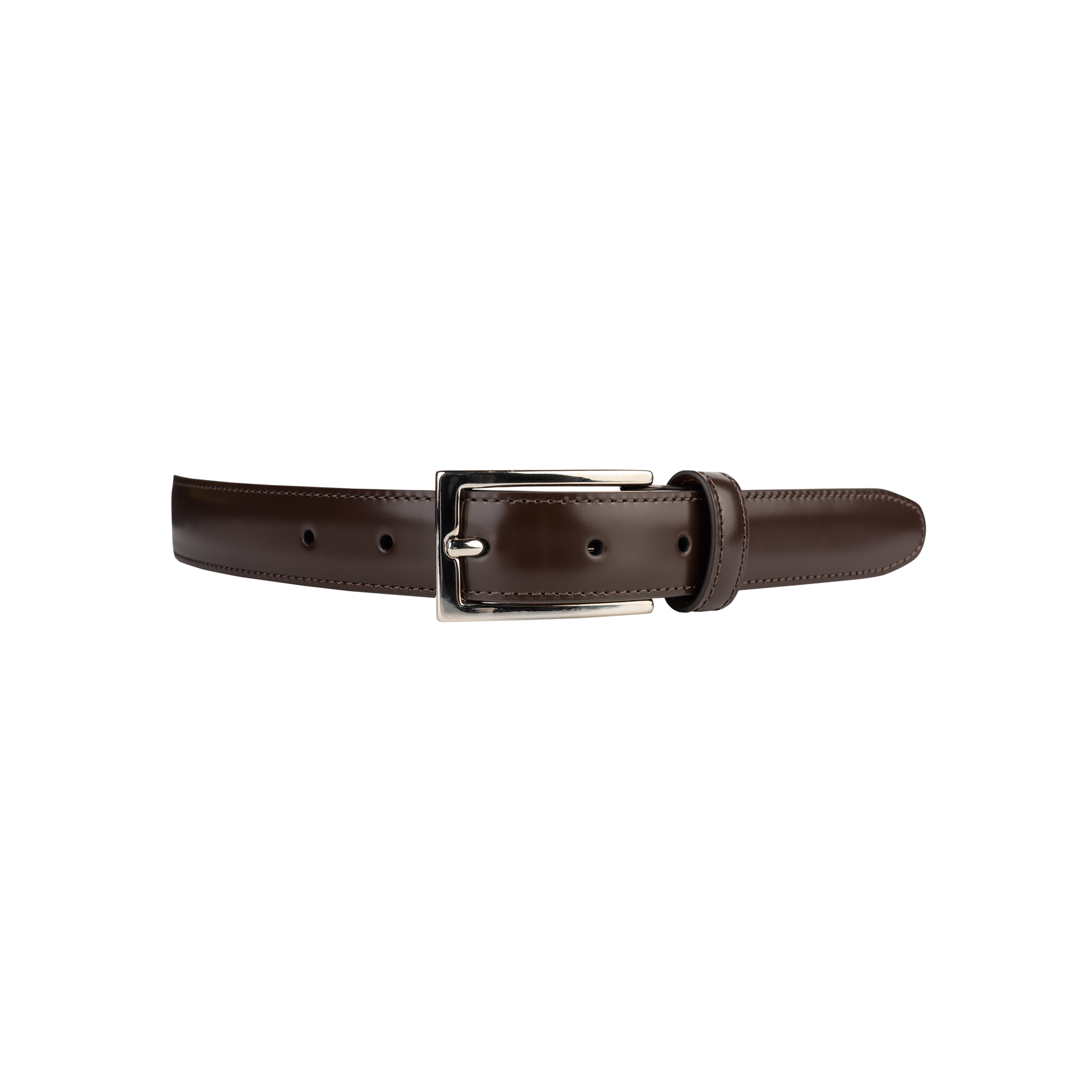 Luxury brown leather belt