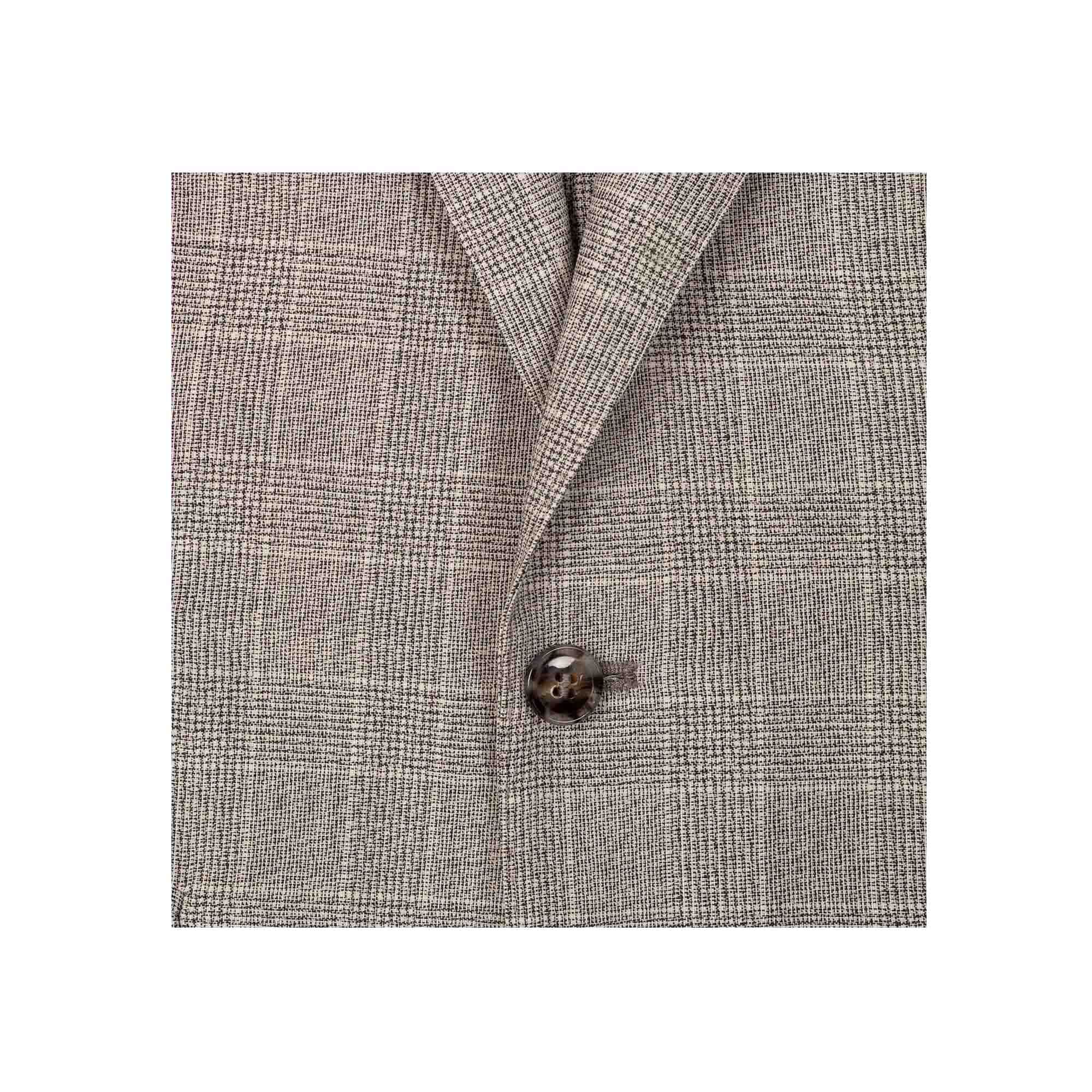 Gray Prince Of Wales Virgin Wool Suit
