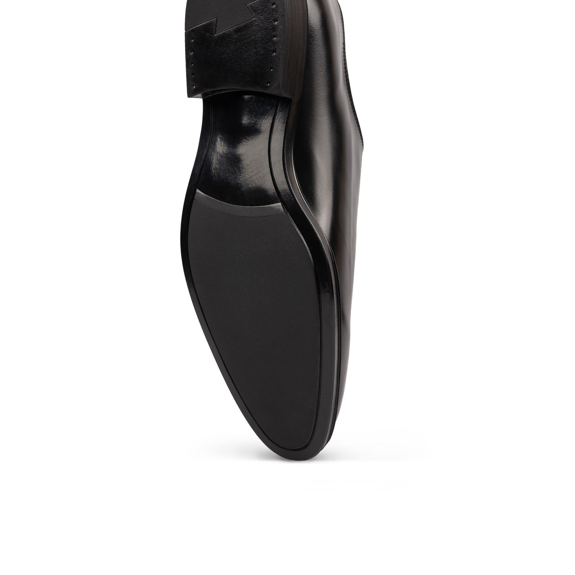 Men's wholecut leather oxford black