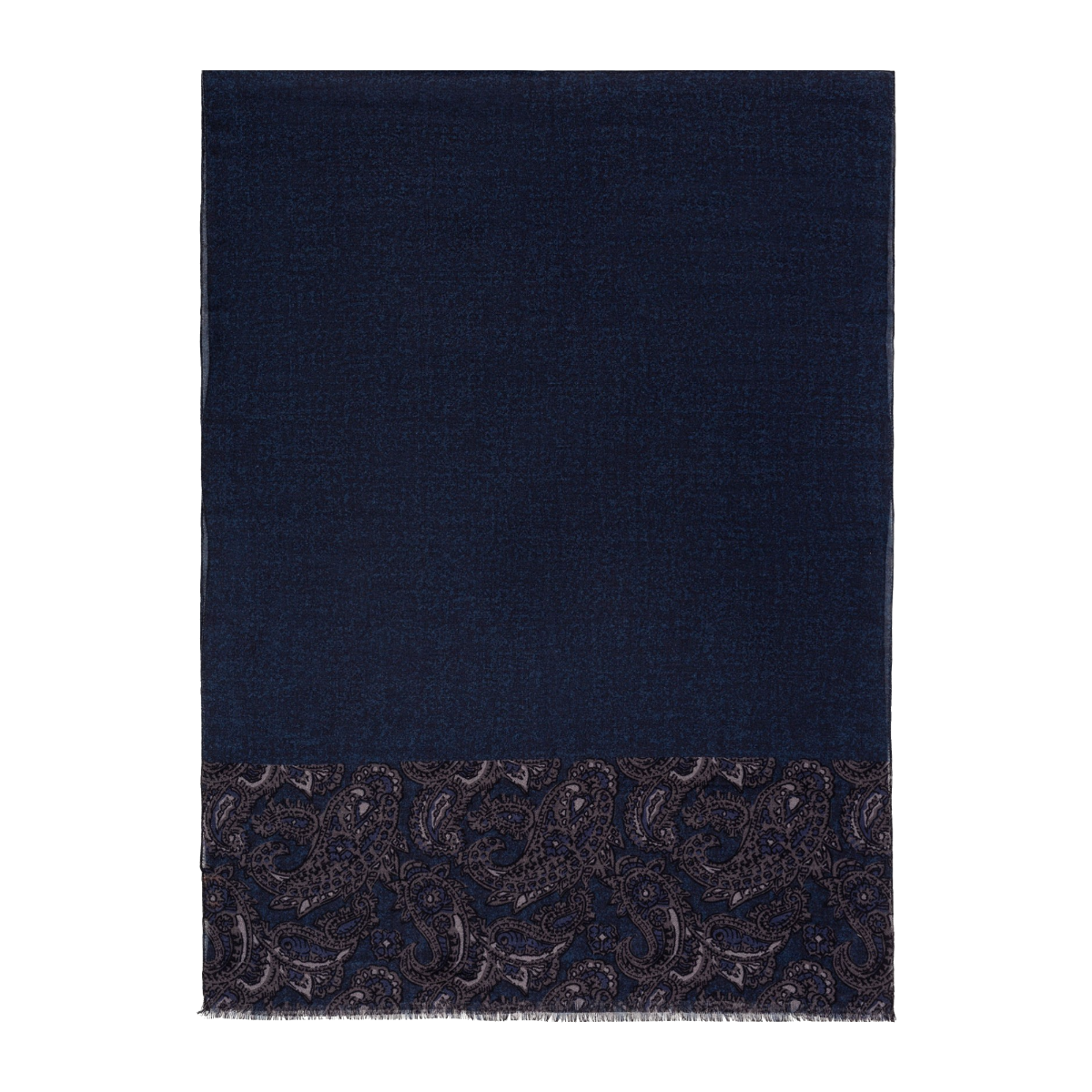 Print Blue Scarf Mo6039.1.2