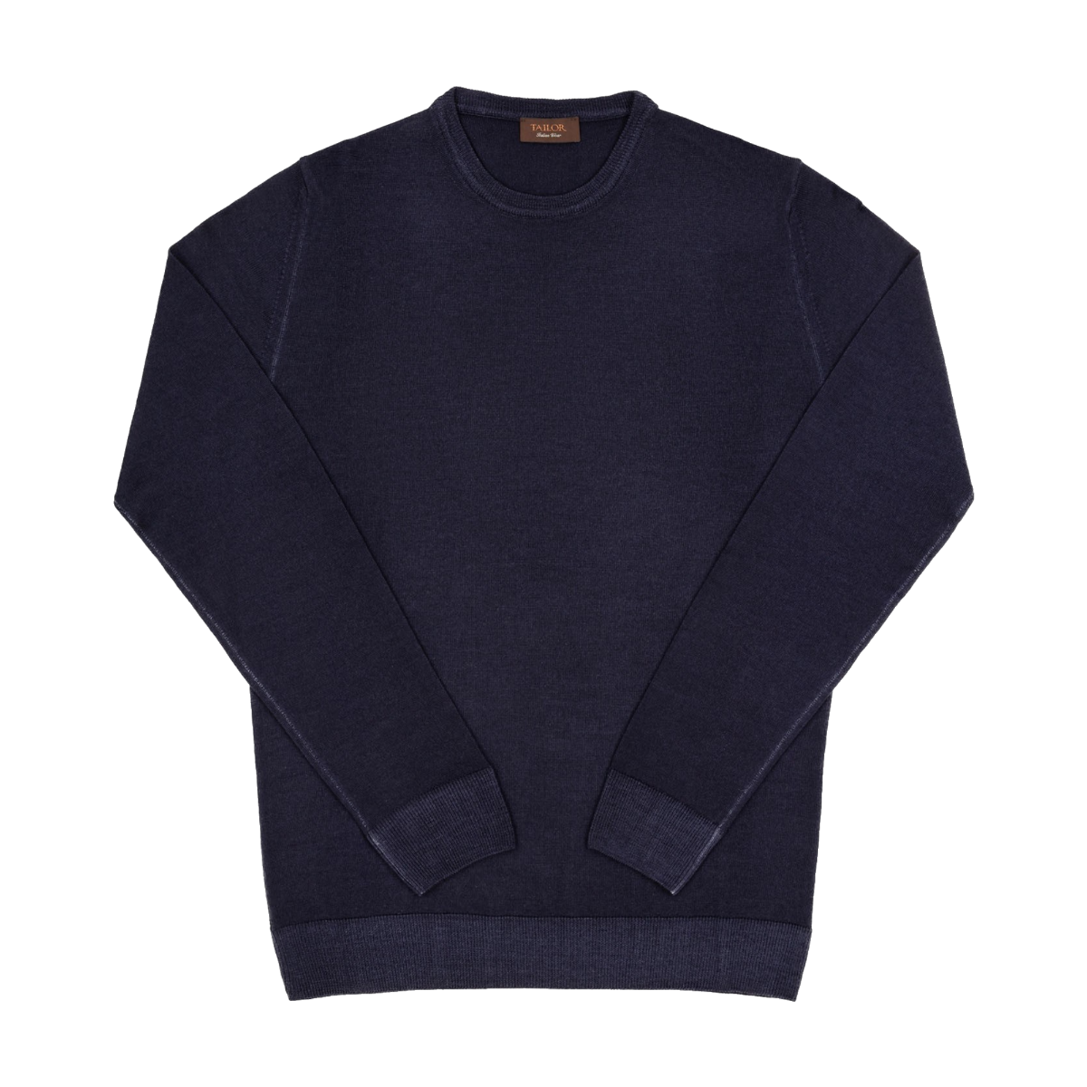 Men's Navy Knitted Crew Neck Sweater