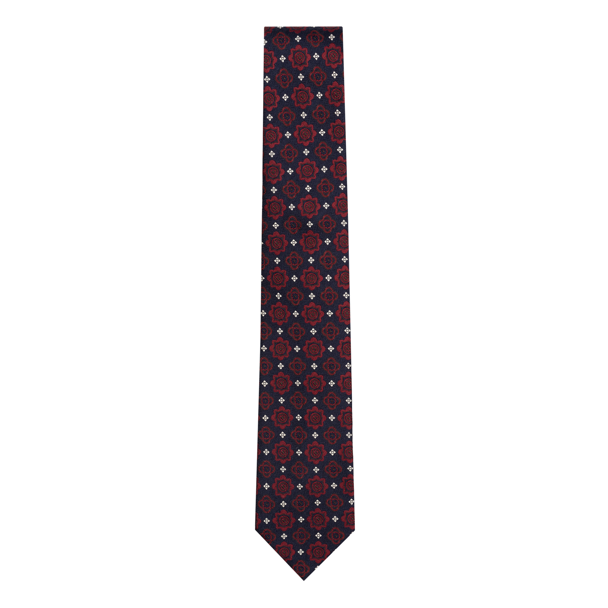 Blue Silk Tie Solar Patterned