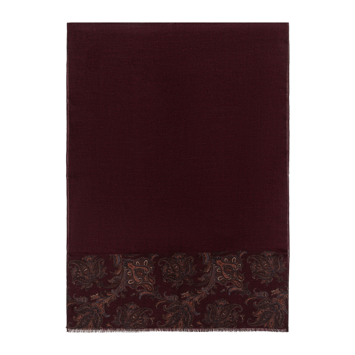 Men's Burgundy Paisley Scarf Mo6037.1.3