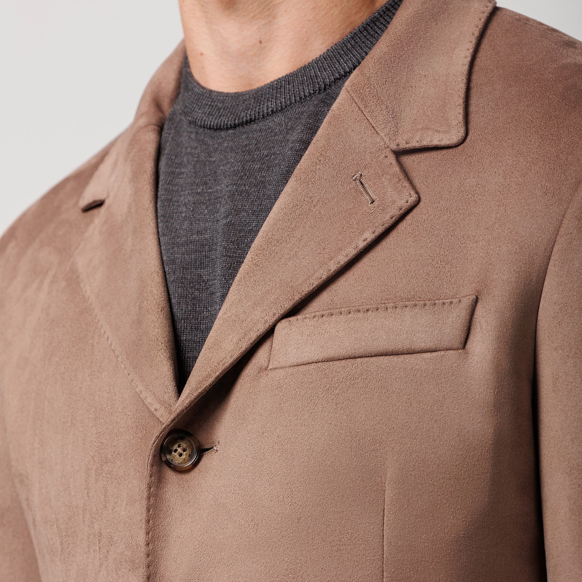 Taupe Eco Suede Blazer