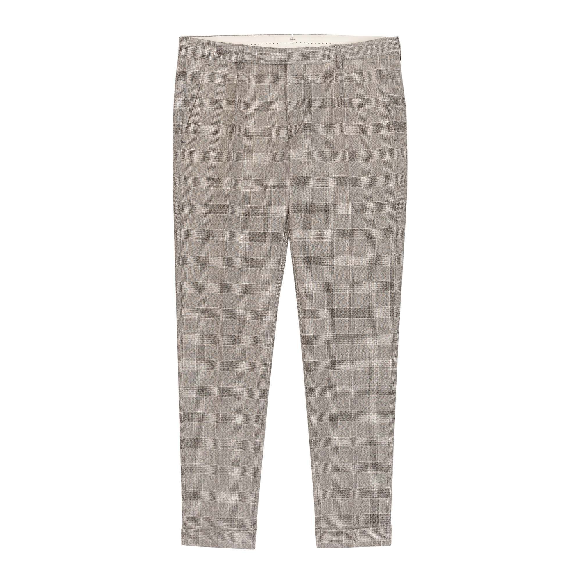 Gray Prince Of Wales Virgin Wool Suit
