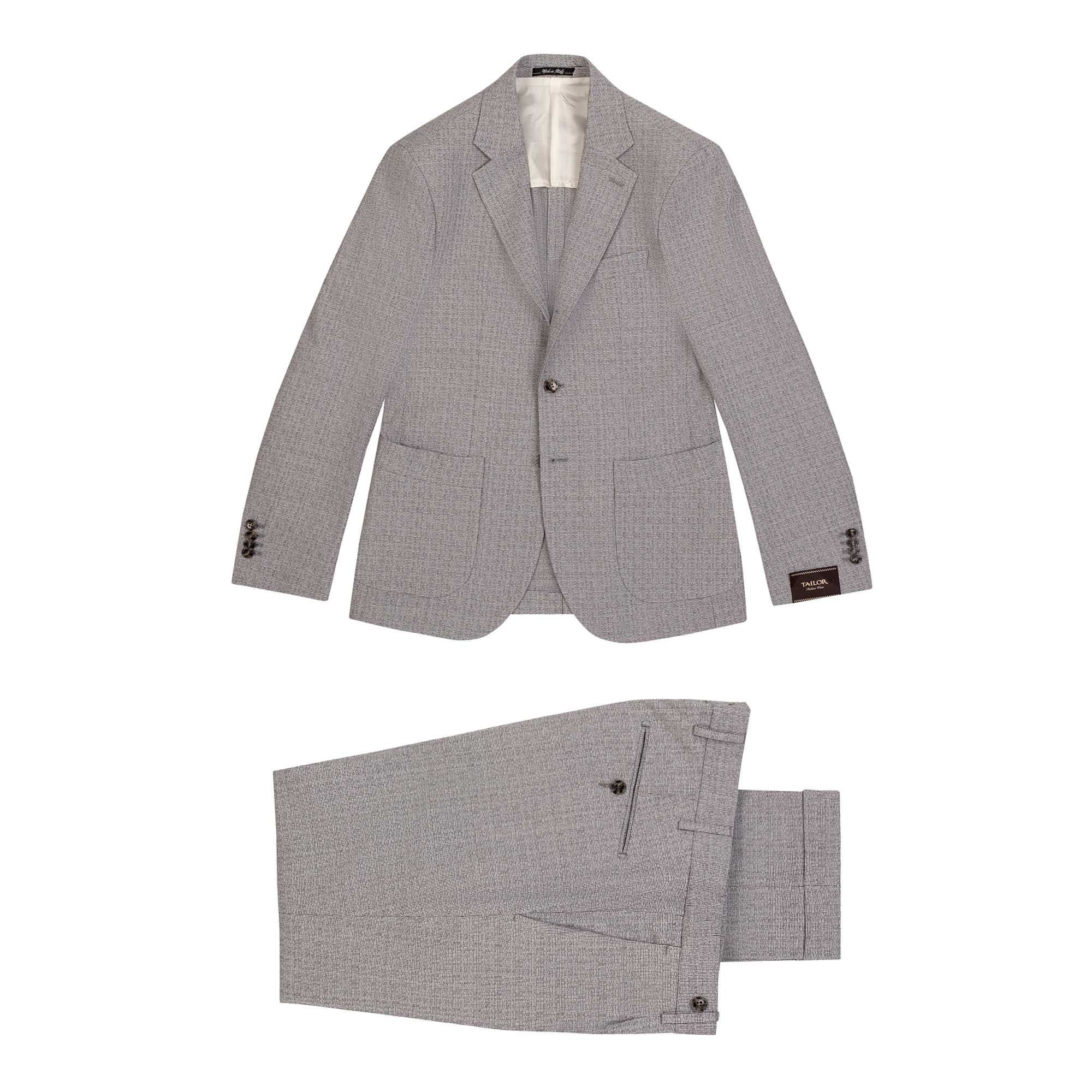 Men's Seersucker Suit in Gray