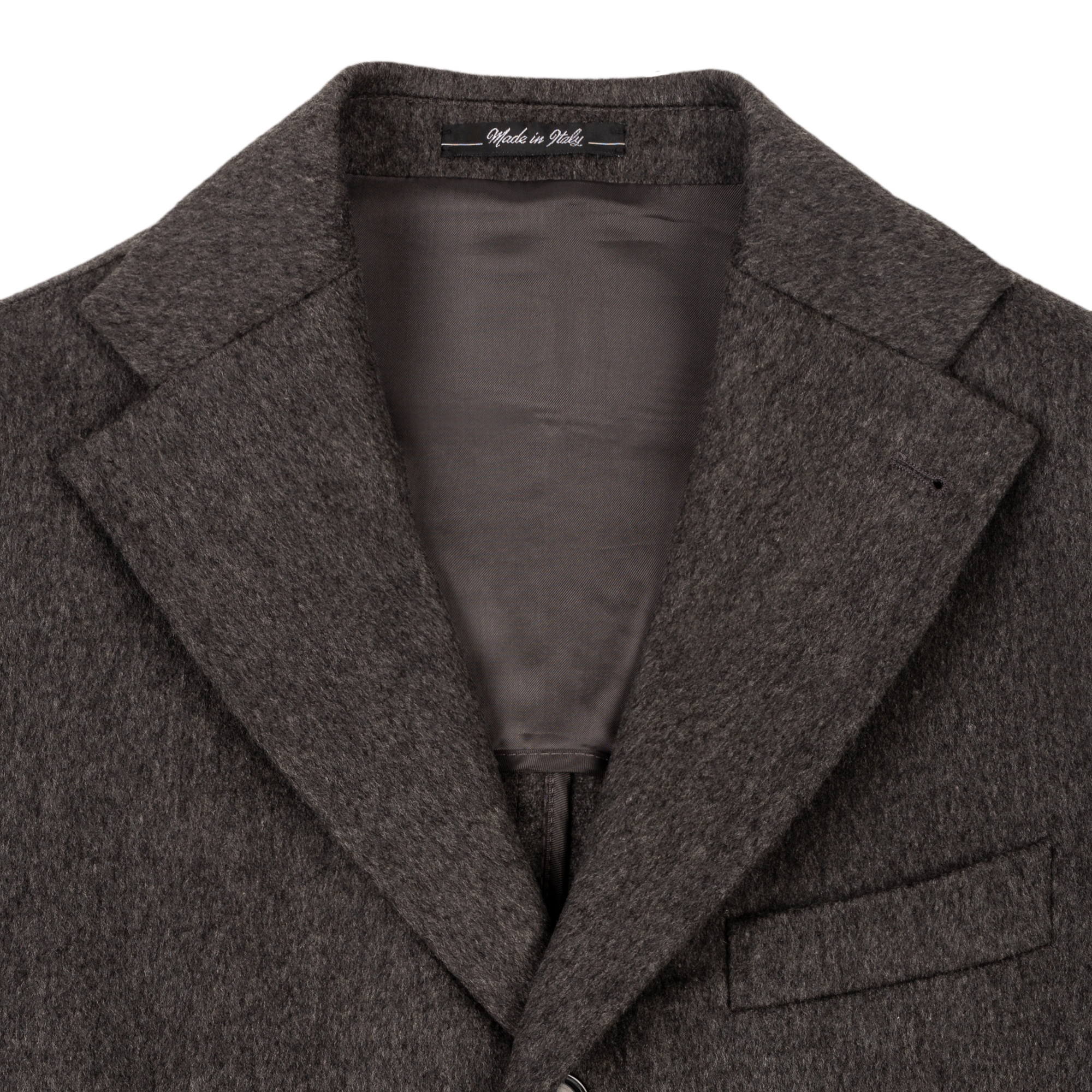 Men's Gray Wool Coat Blma063.1.140