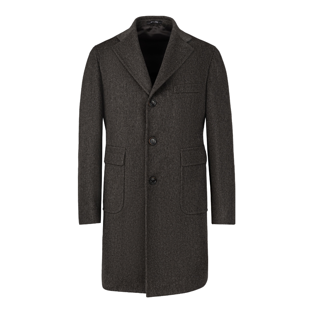 Men's Gray Wool Coat Blma063.1.140