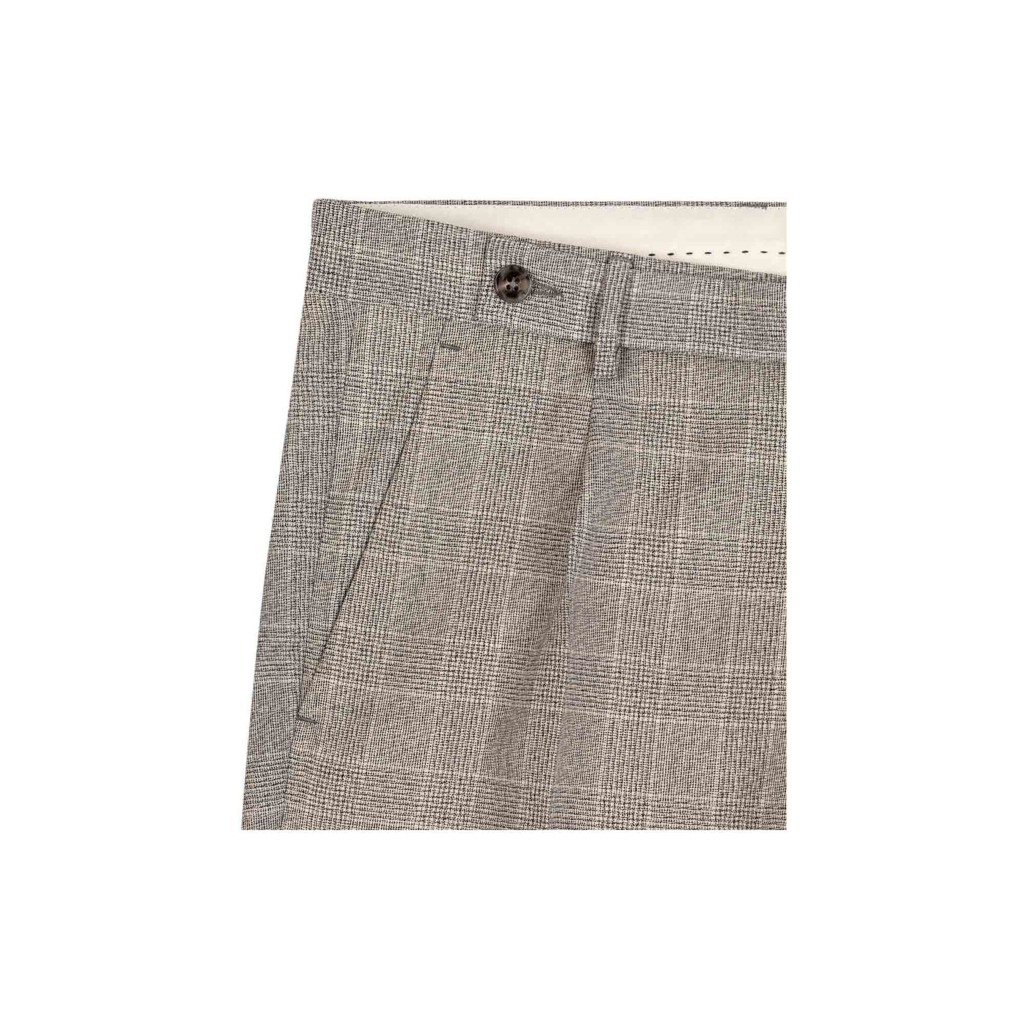Gray Prince Of Wales Virgin Wool Suit