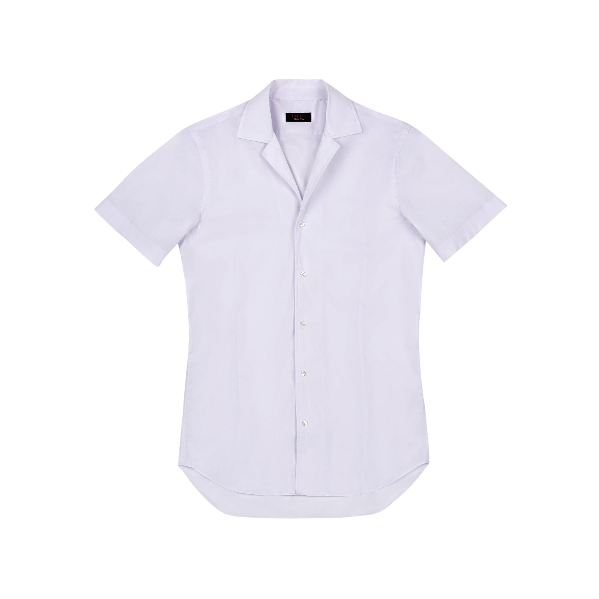 Men's White Camp Collar Shirt