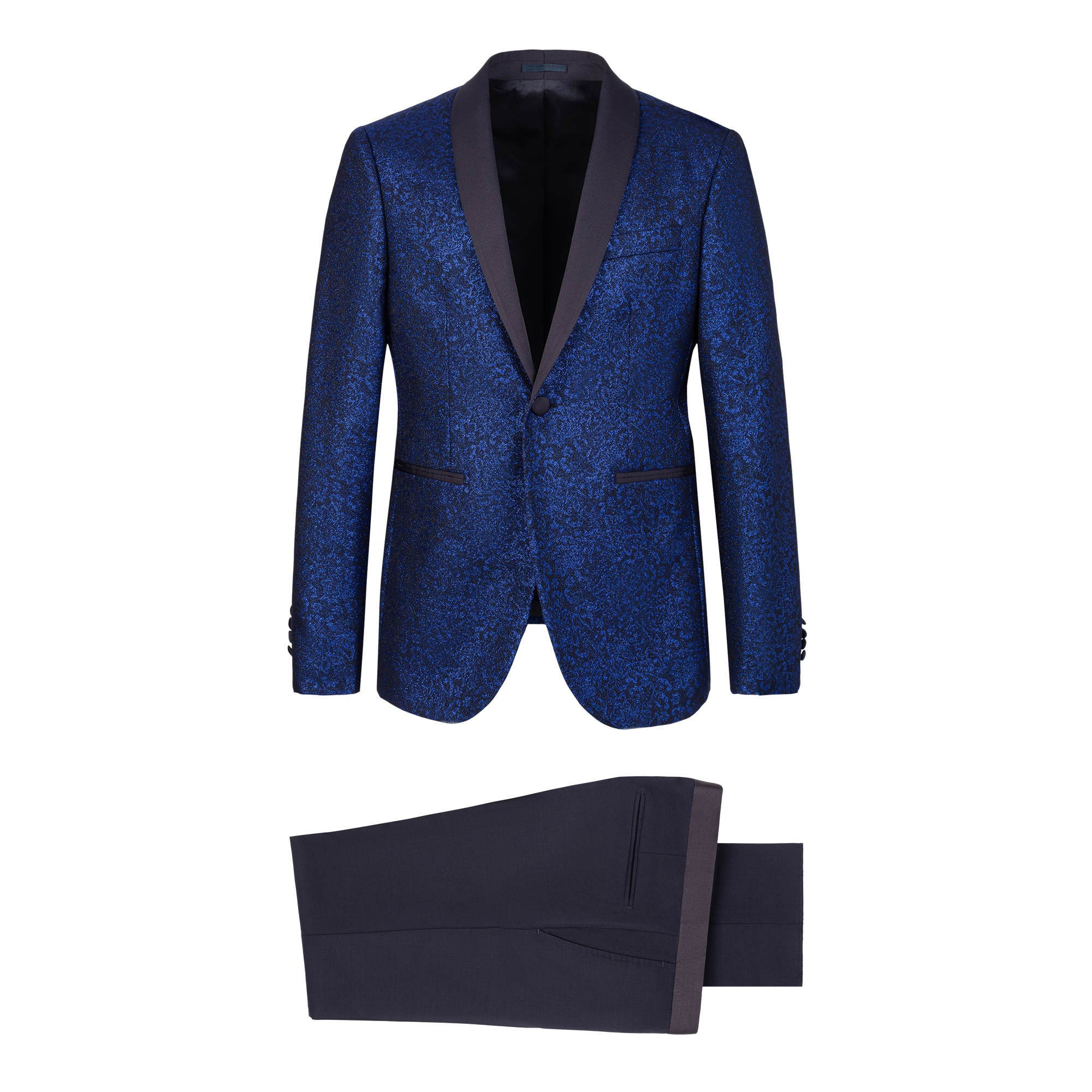 Wedding tuxedo suit blue