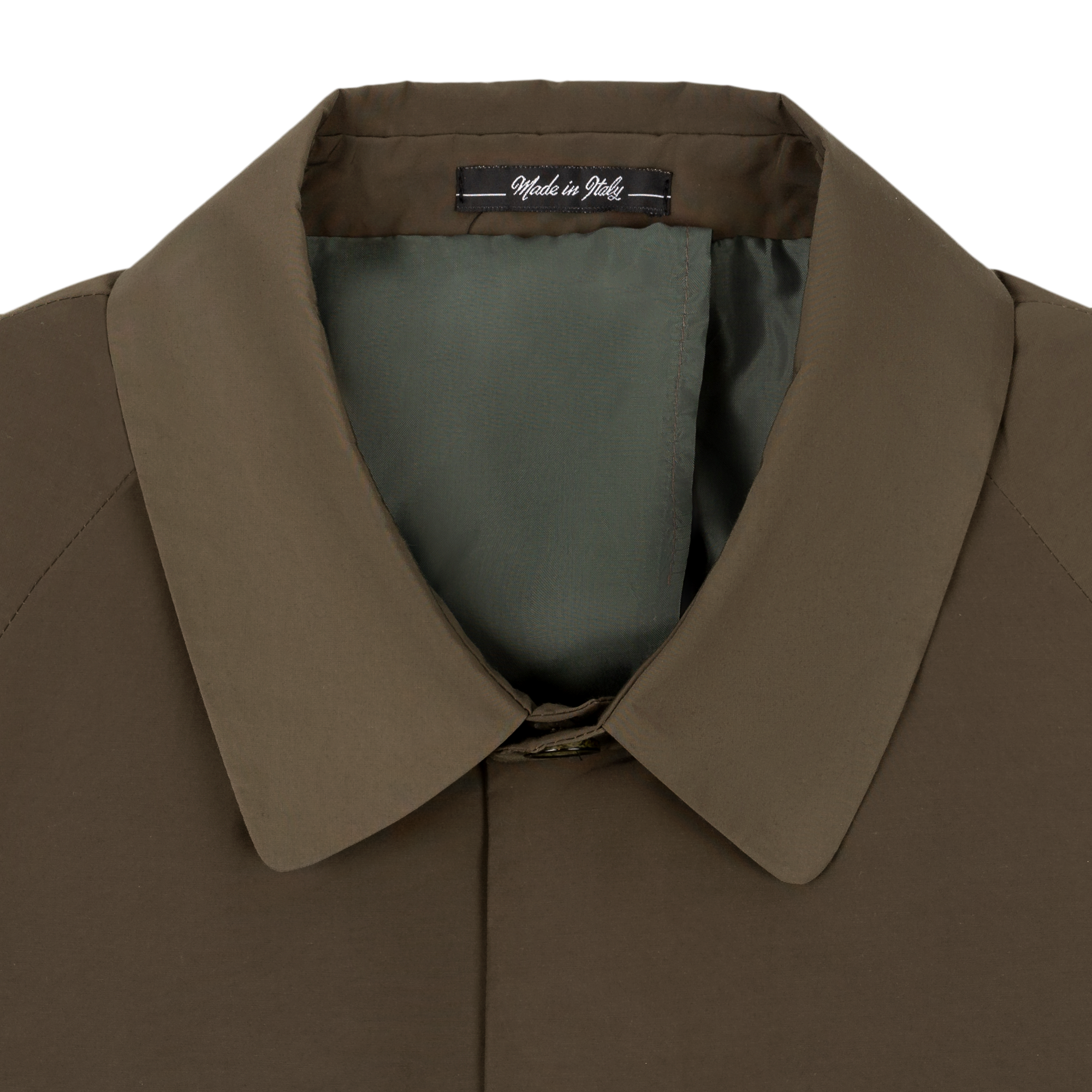 MEN'S OLIVE GREEN TRENCH COAT