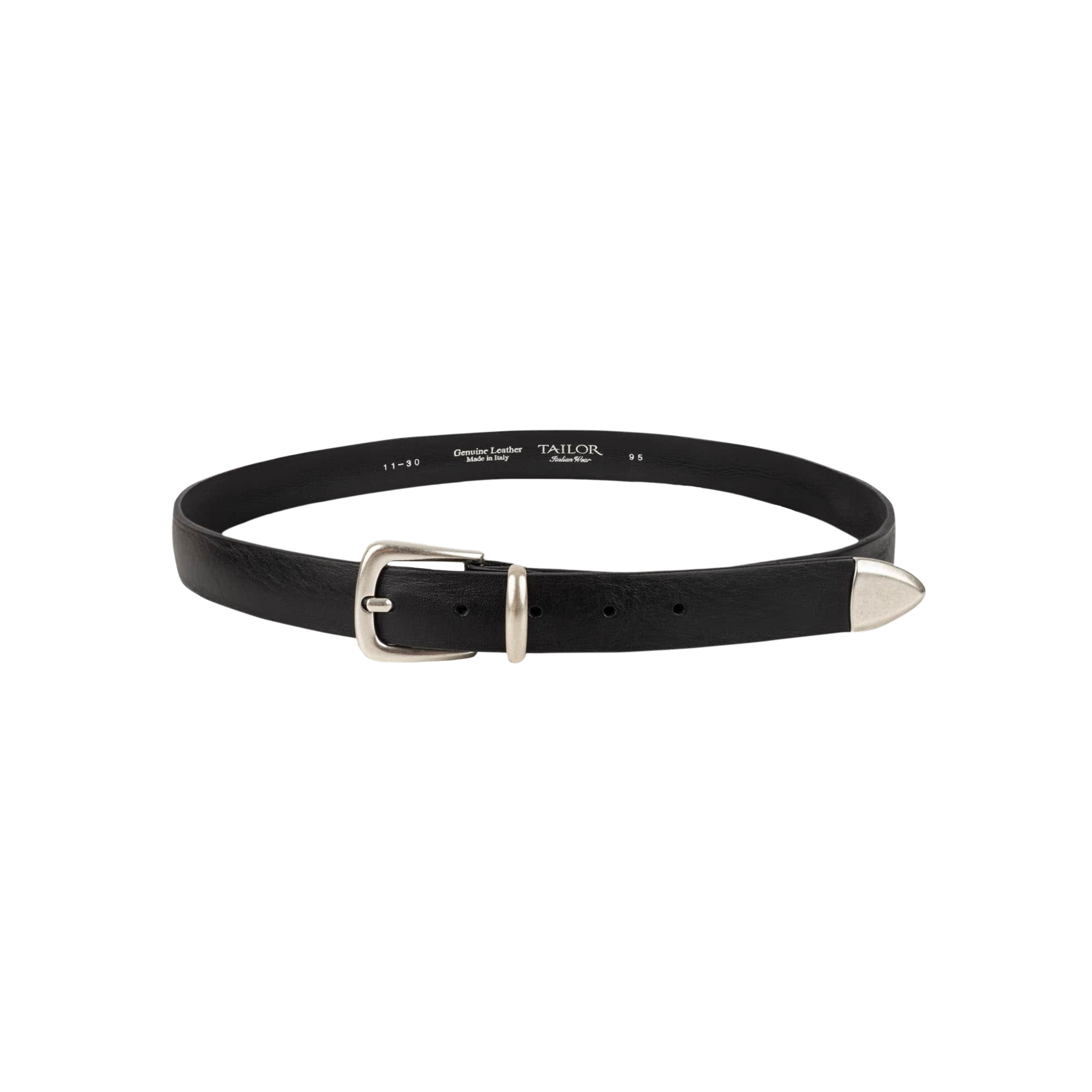 Men's Black Leather Belt 1B1130.Vit.Nero