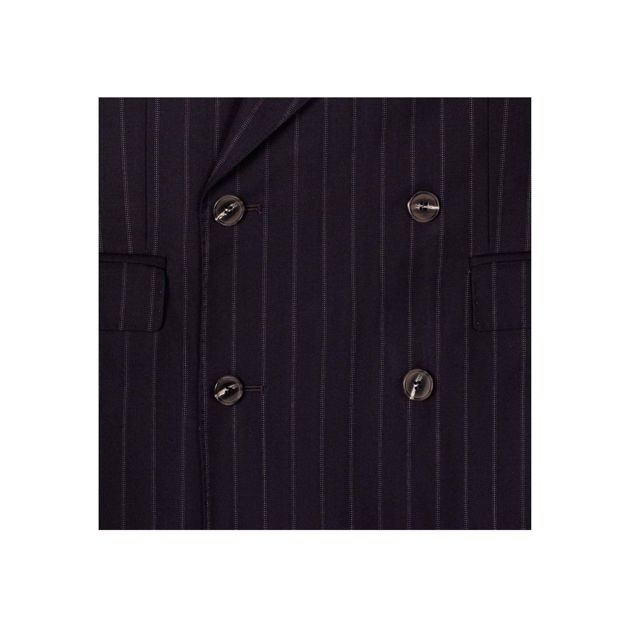 Double Breasted Pinstripe Blazer