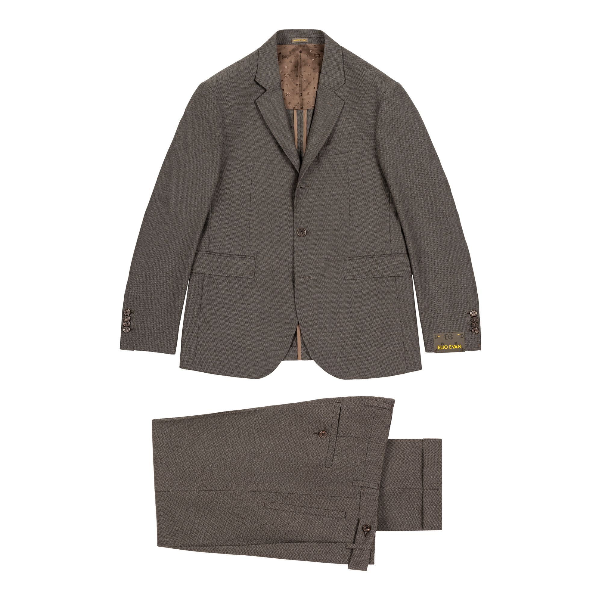Men’s Taupe Herringbone Suit