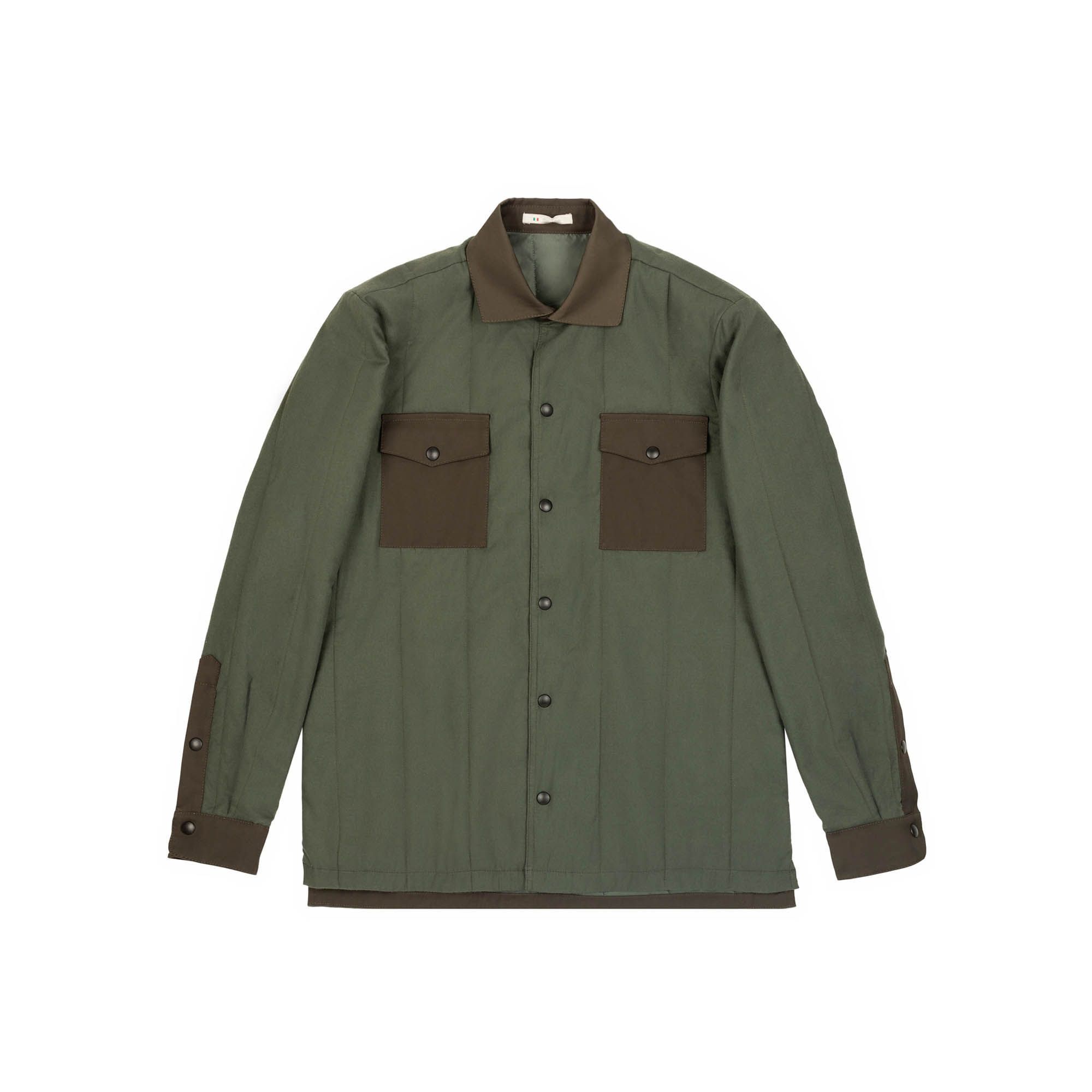 Men's Olive Overshirt Jacket