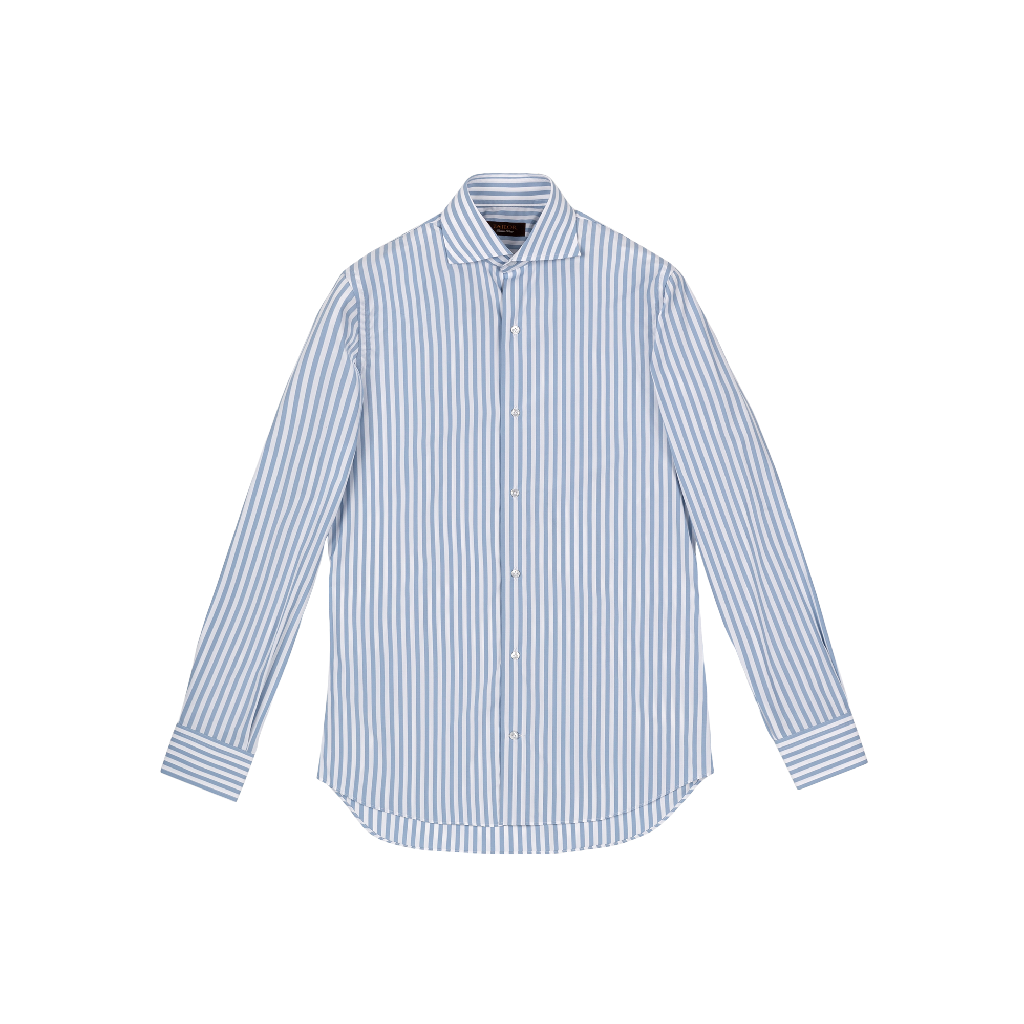 Men's sky blue bold striped shirt