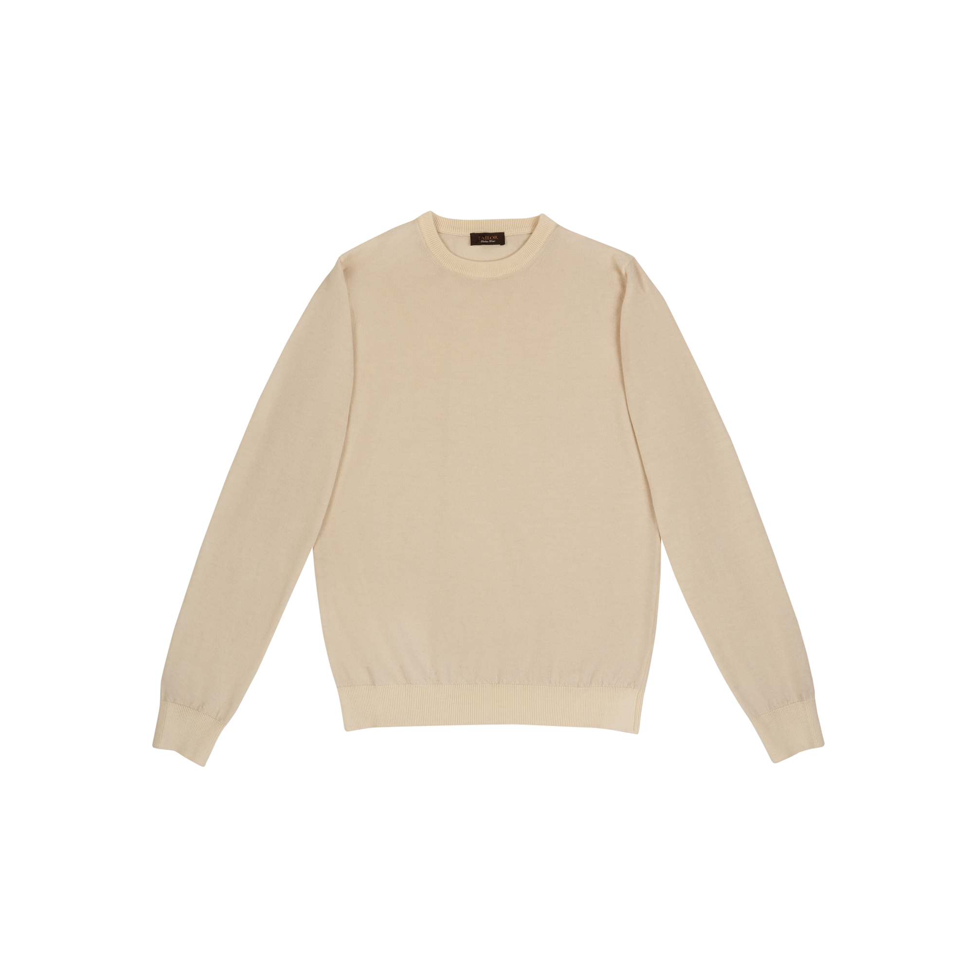 Men s Beige Crewneck Sweater