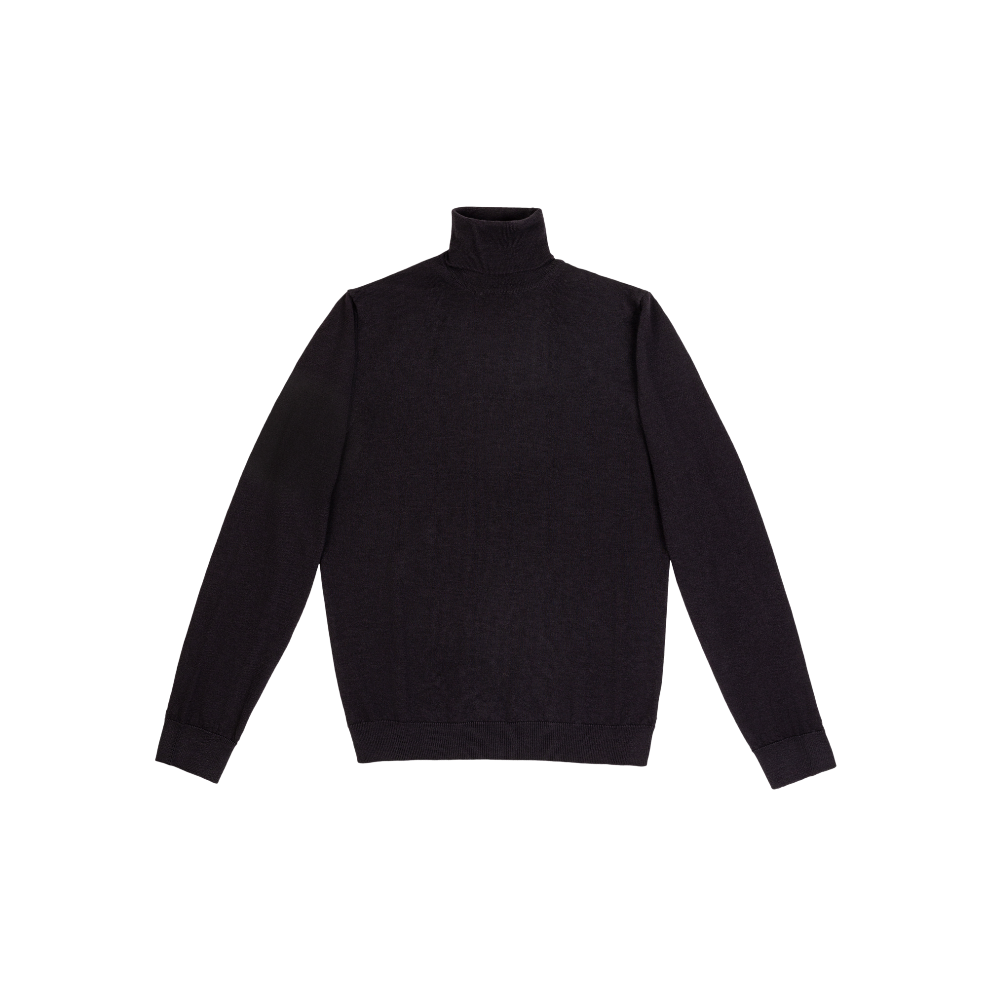 Men's Black Turtleneck Sweater