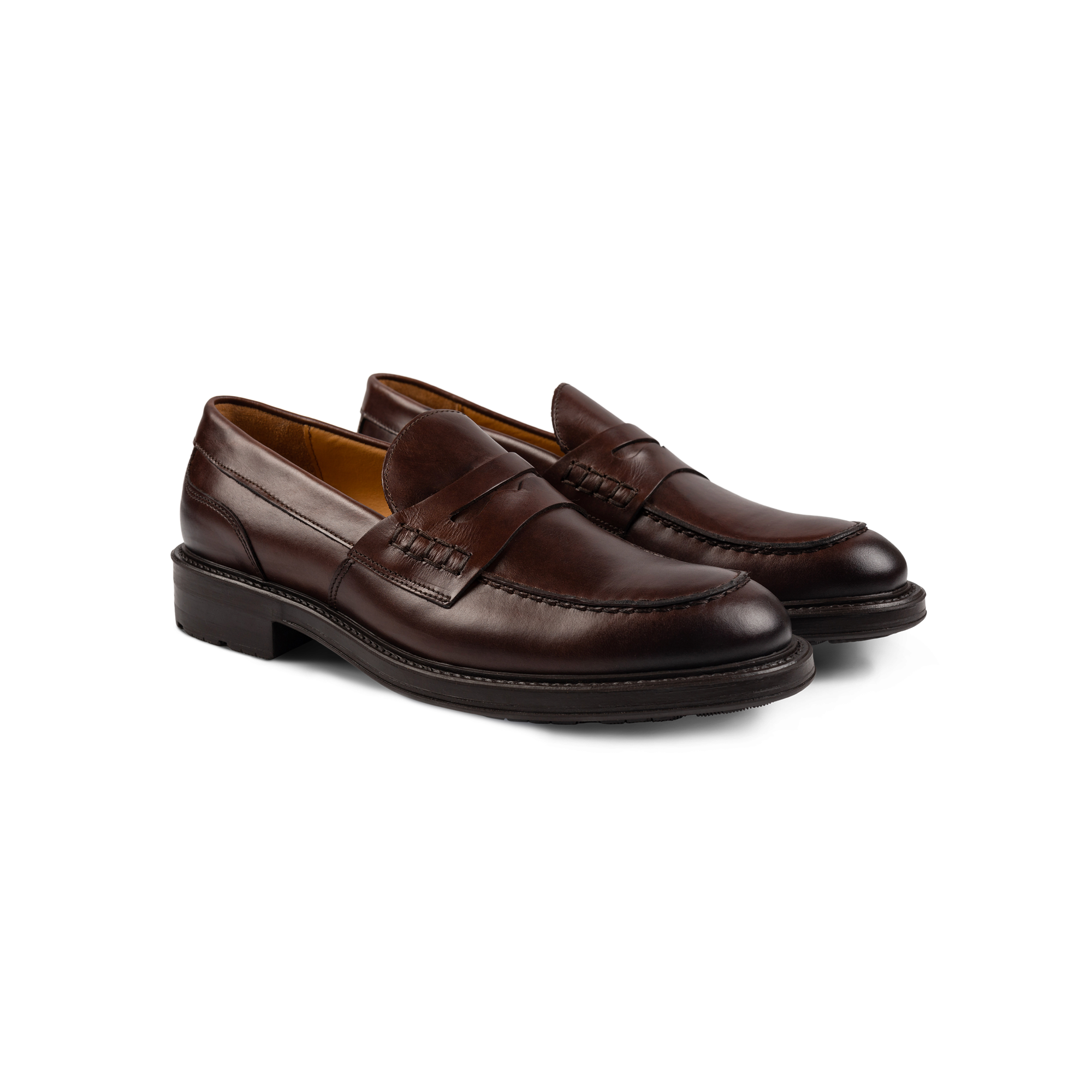 Men's Brown Penny Loafers