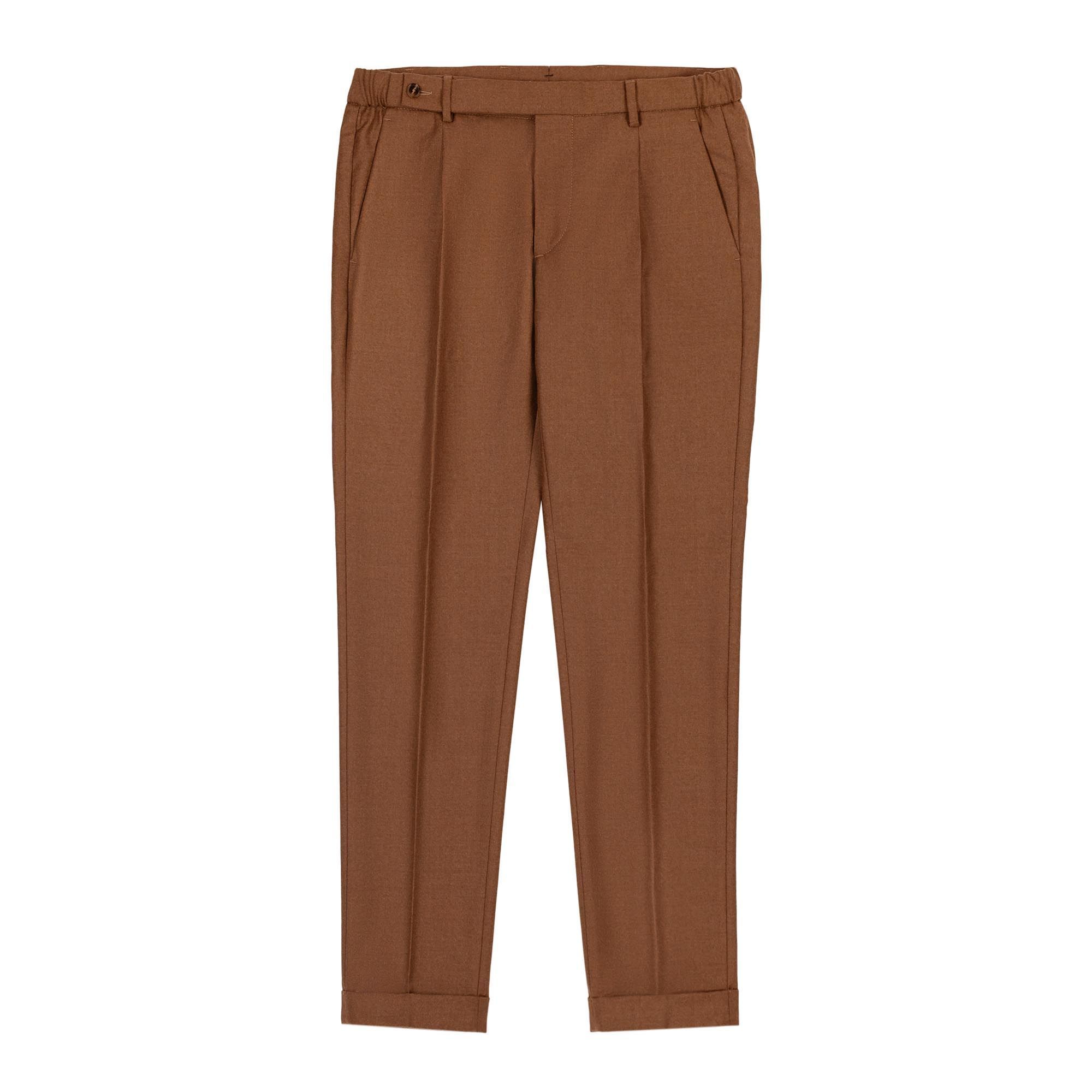 Men's Brown Flannel Trousers