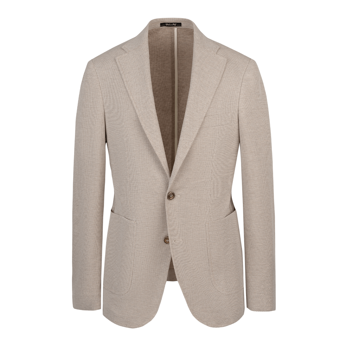 Men's Beige Jersey Blazer