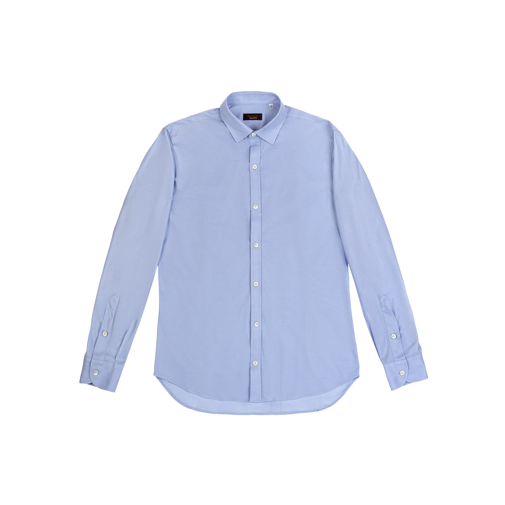 Men's Light Blue Knitted Cotton Shirt