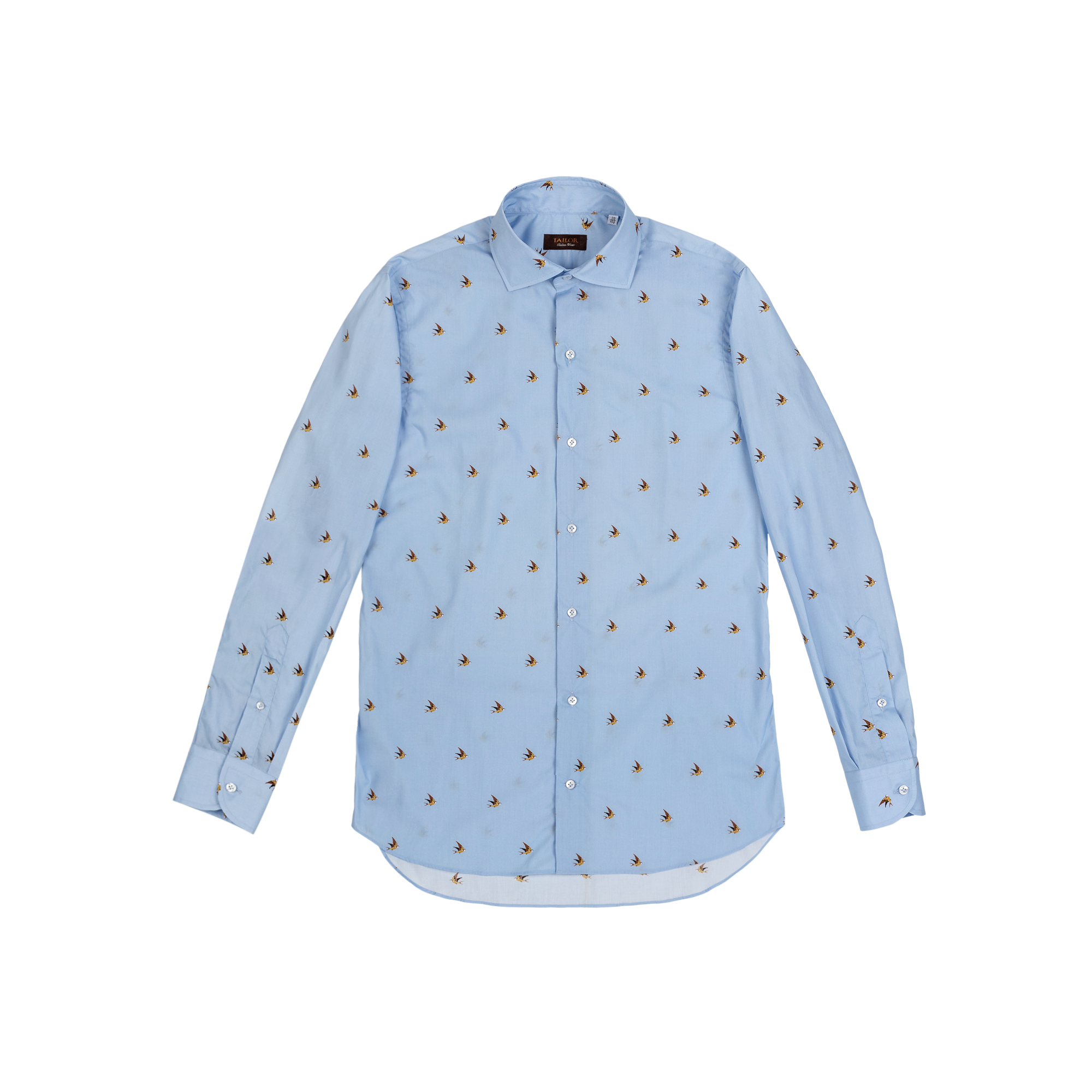 Men's Light Blue Printed Shirt