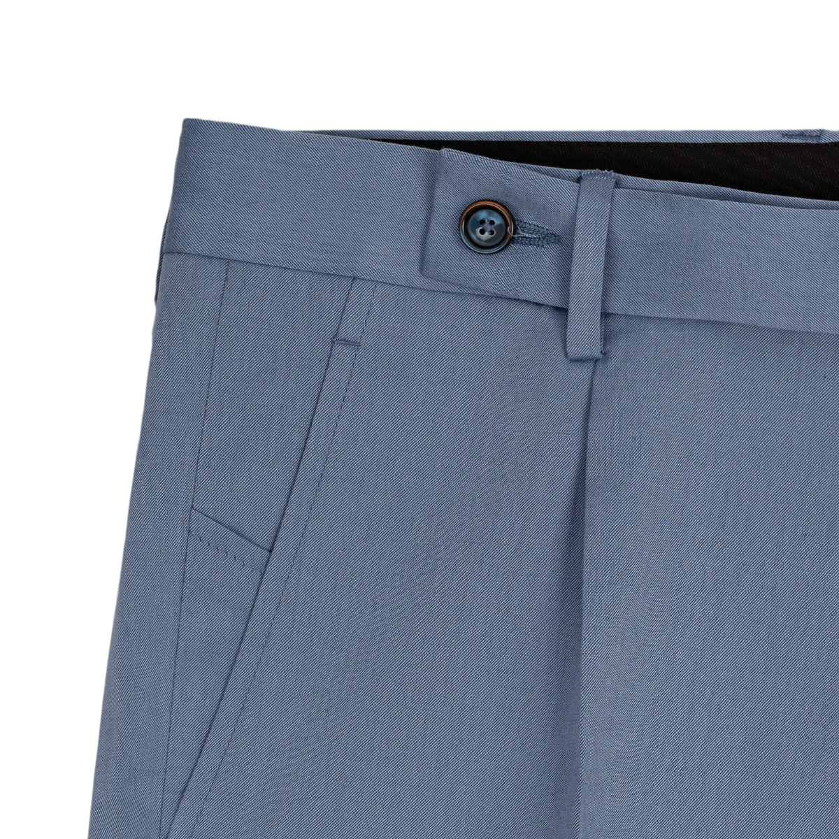 Men's Light Blue Pleated Pants