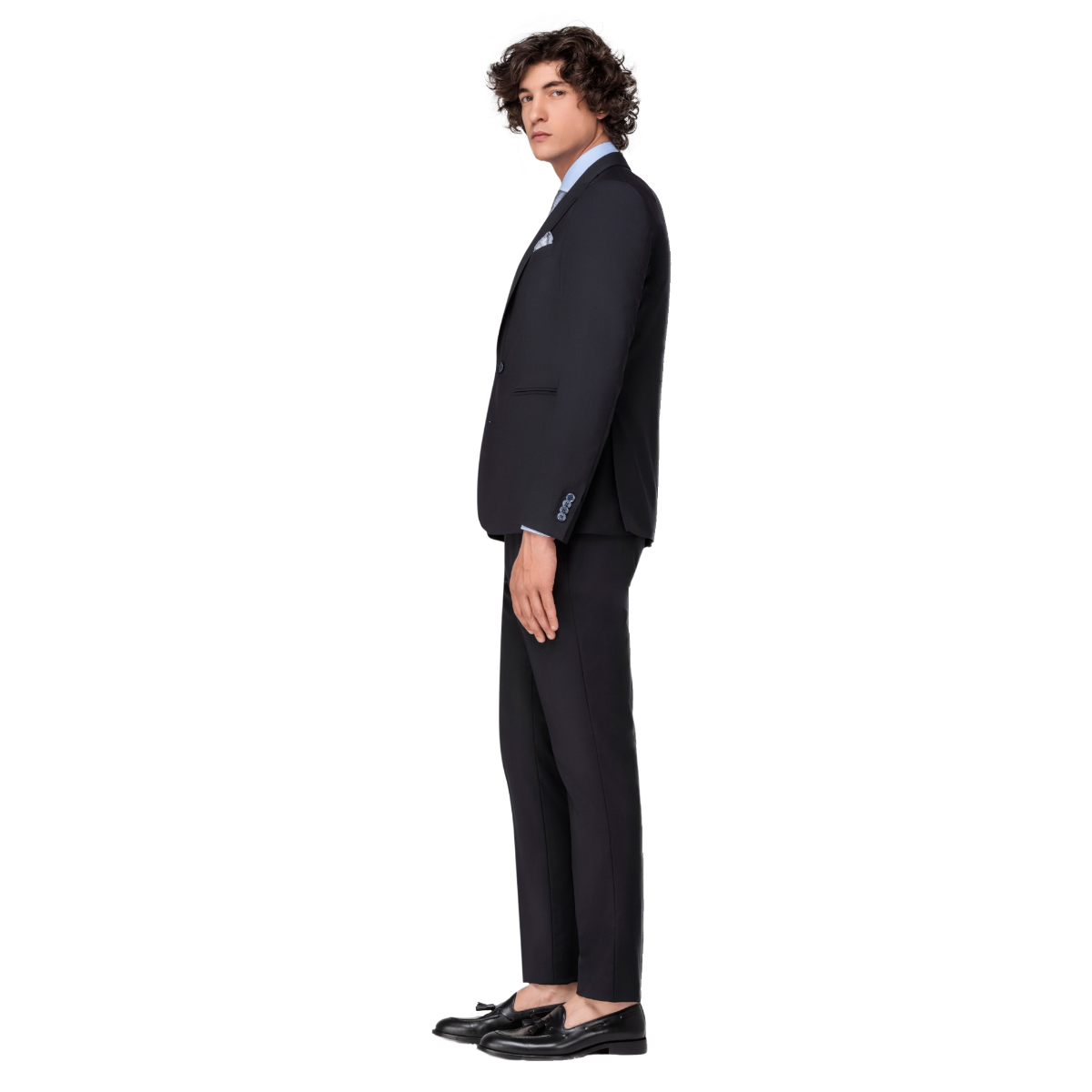 Navy Blue Men's 3 Piece Suit