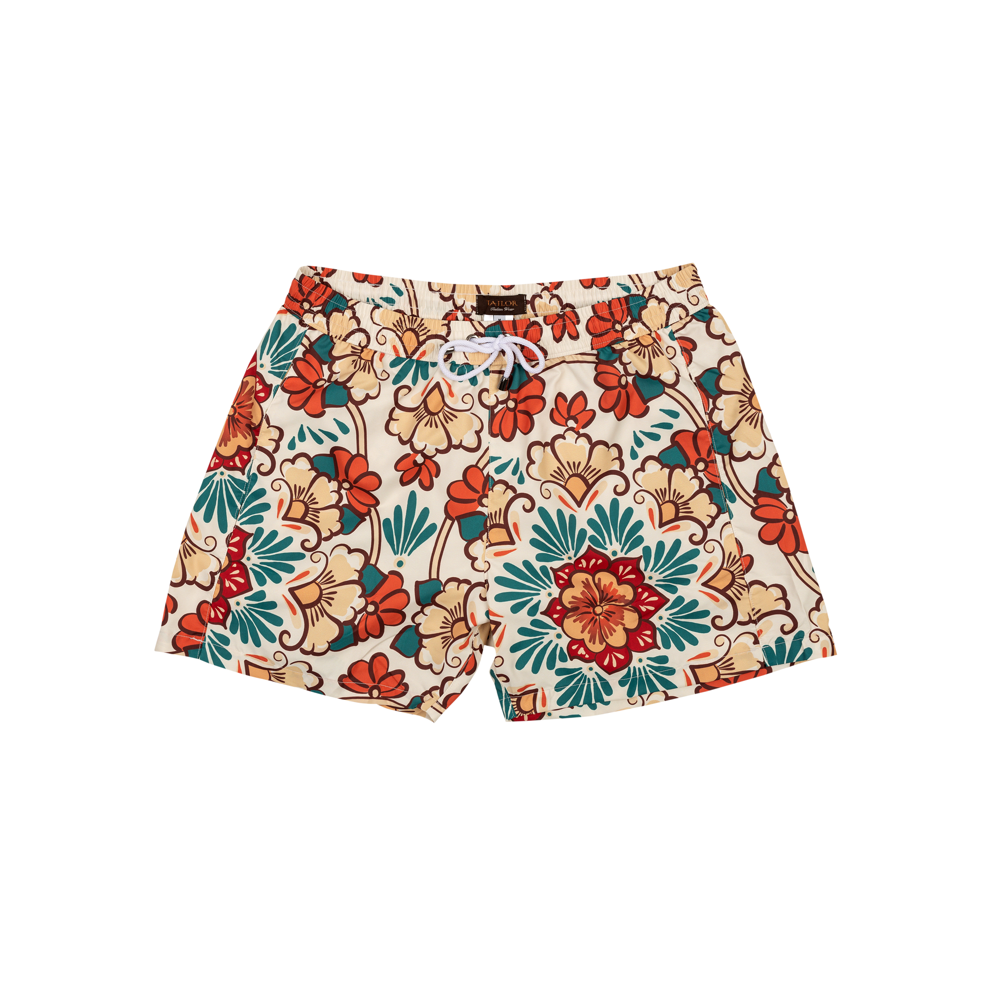 Swim shorts tropical print