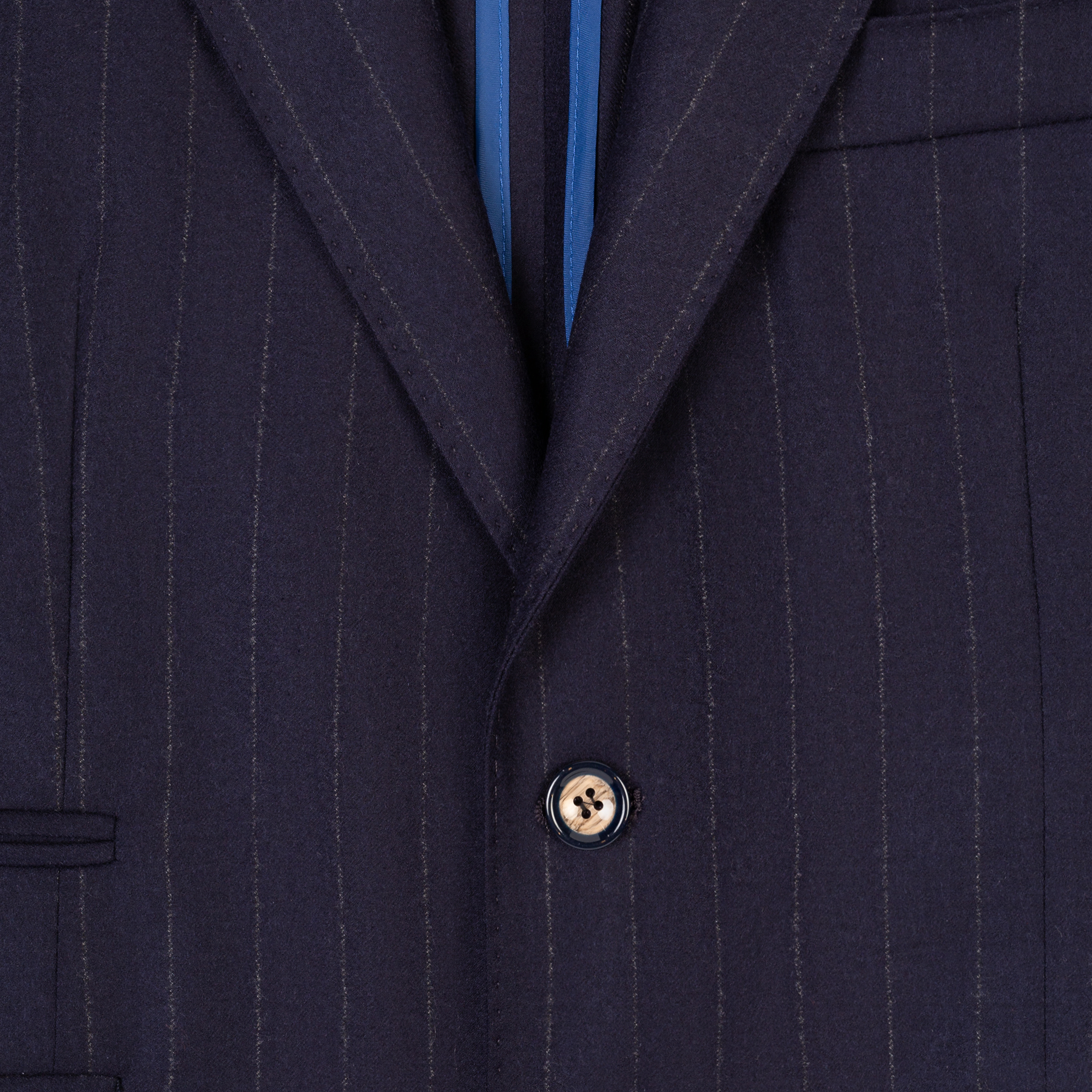Men's Blue Pinstripe Suit