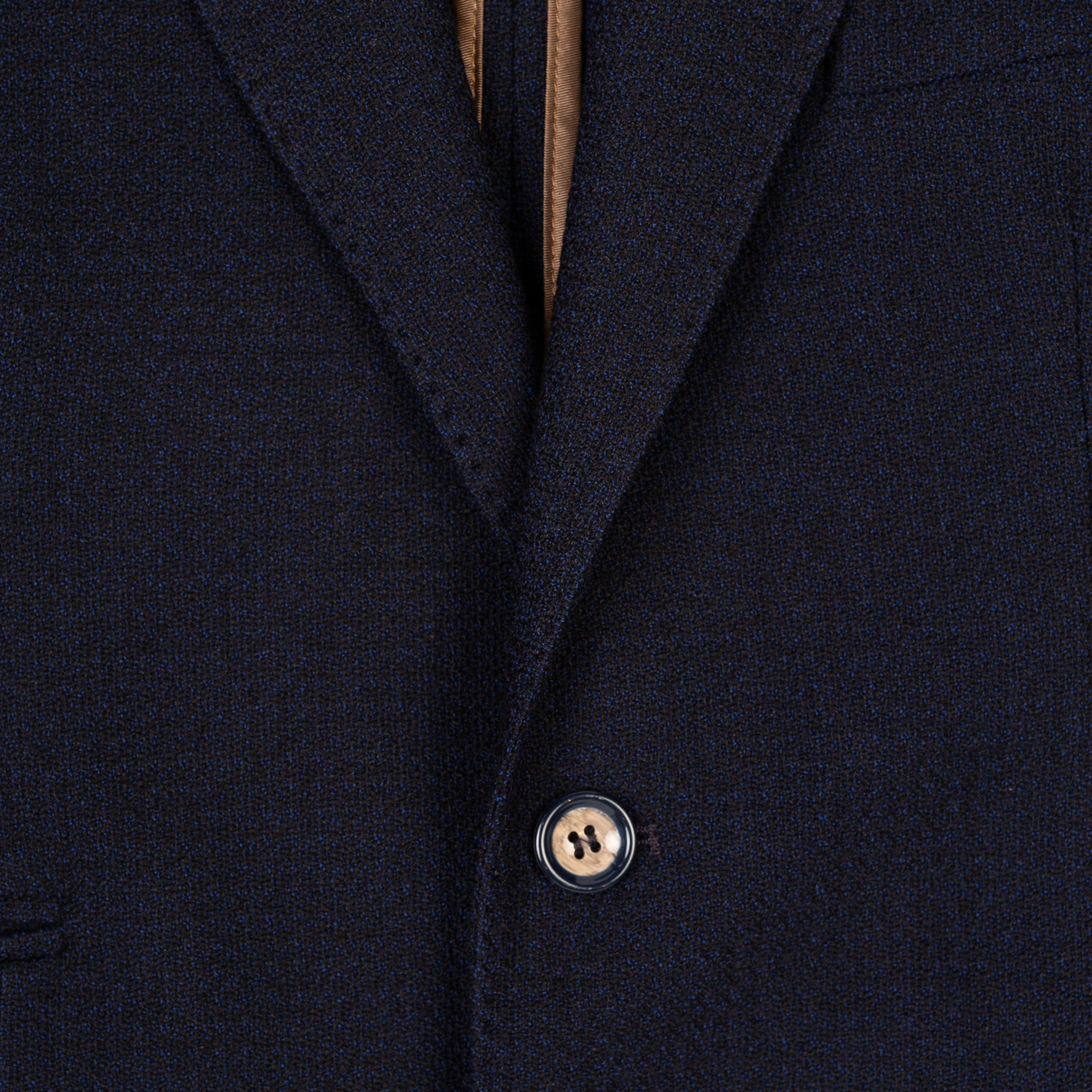 Men's Blue Stretch Wool Blazer