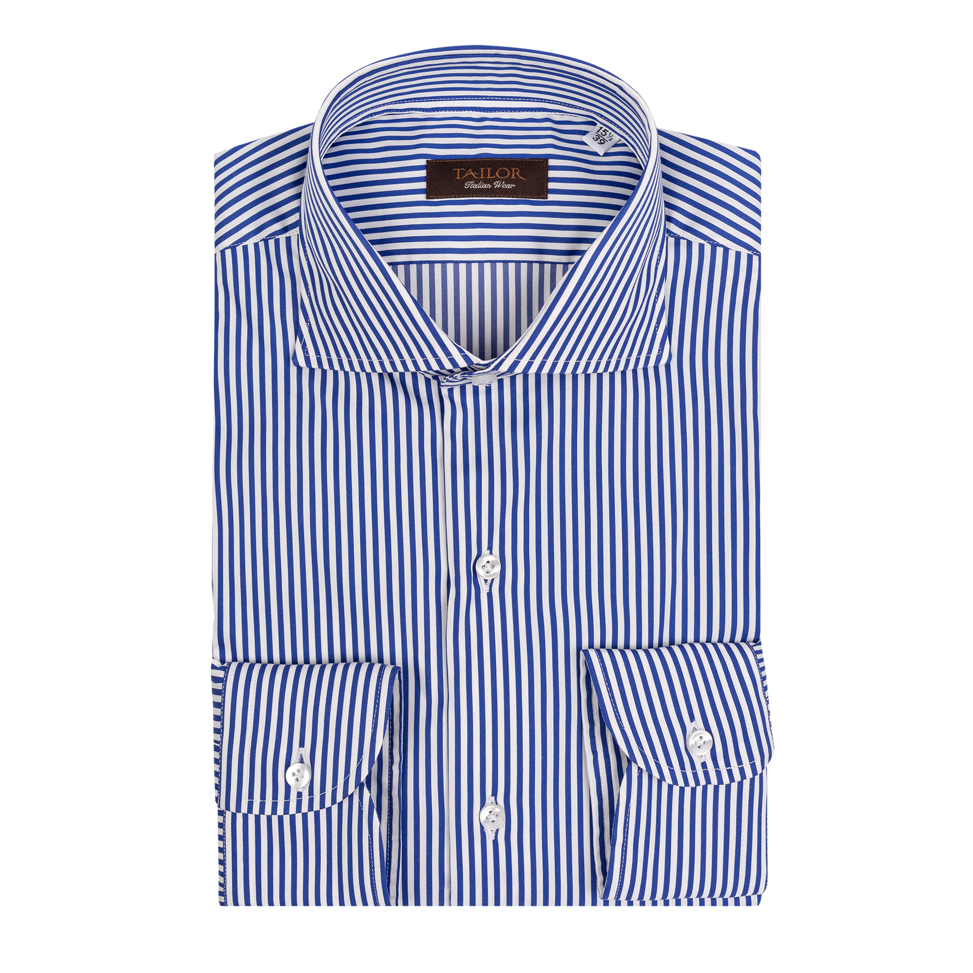 Men's Blue Vertical Striped Shirt