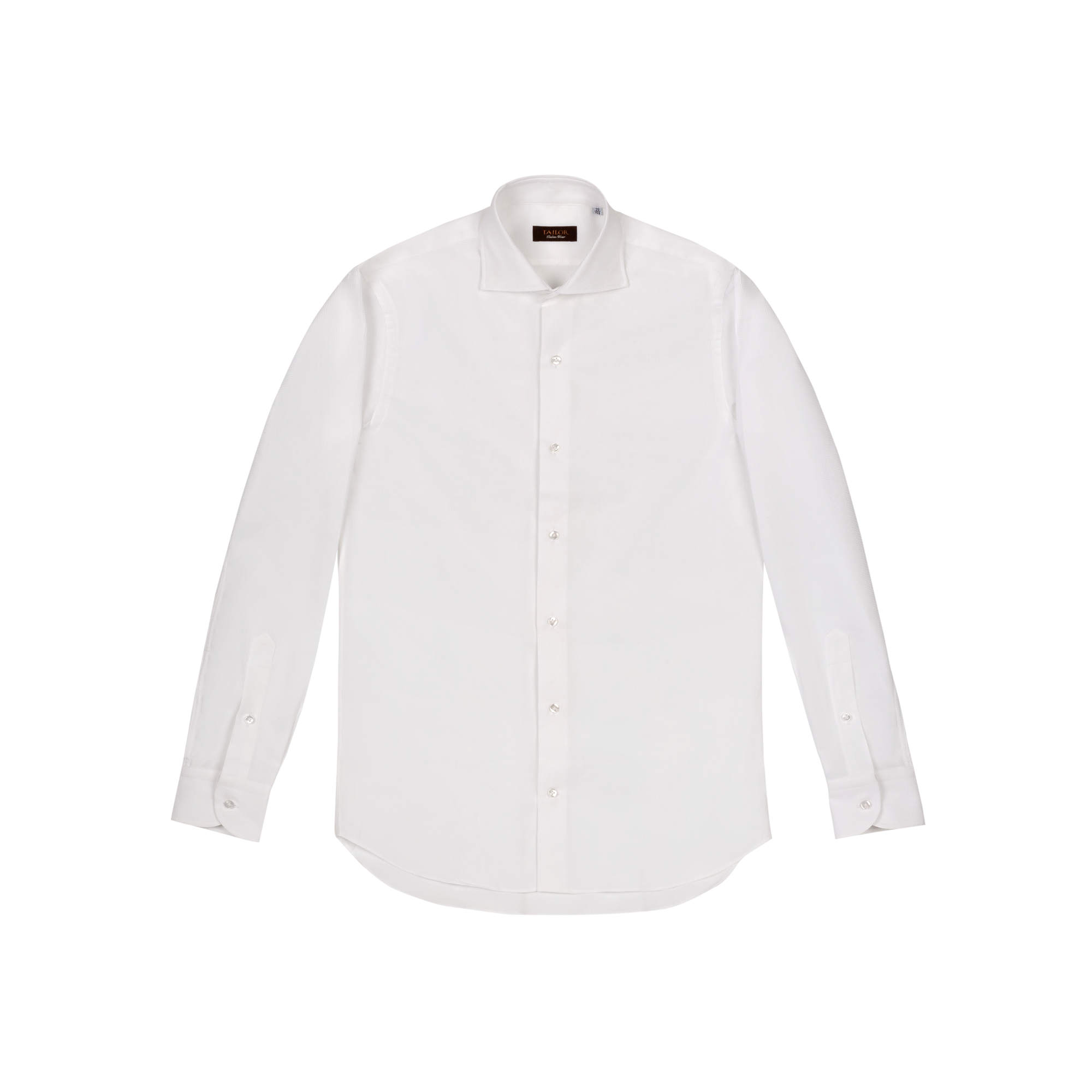 Men's White Pique Cotton Shirt