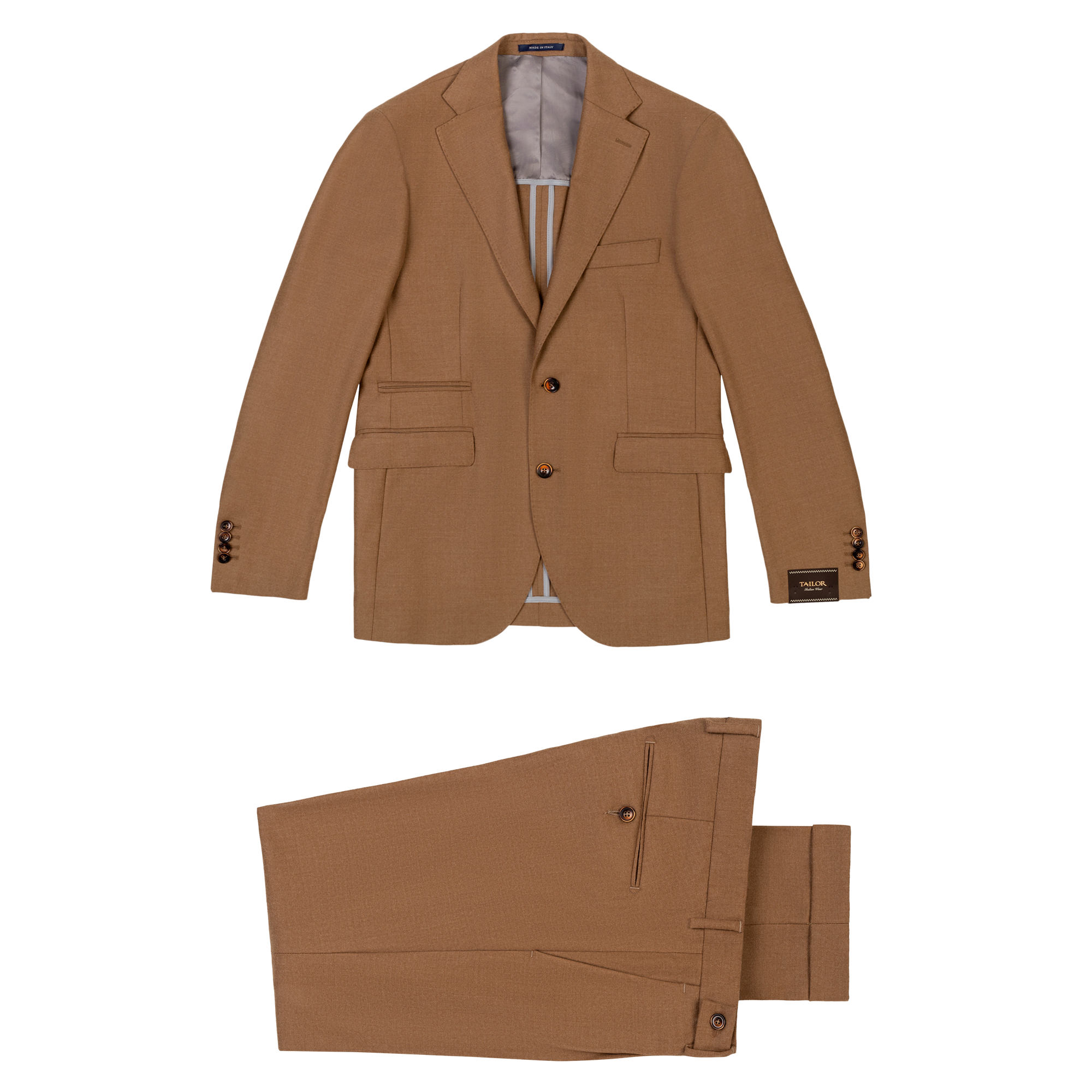 Men's Wool Suit Camel