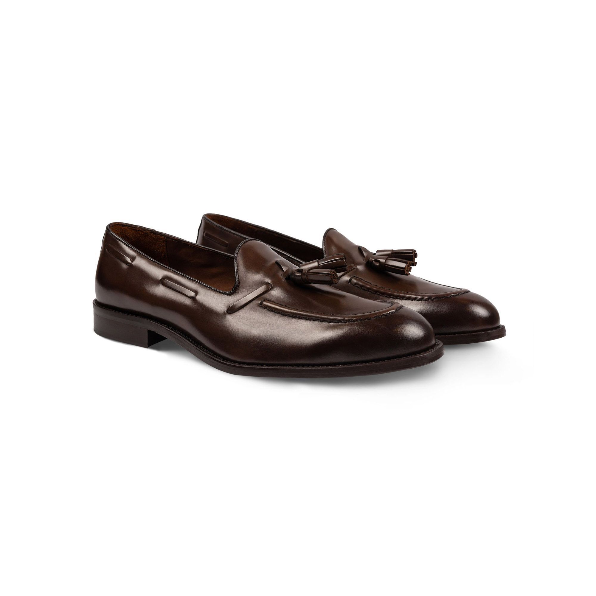 Men's Chocolate brown tassel loafers