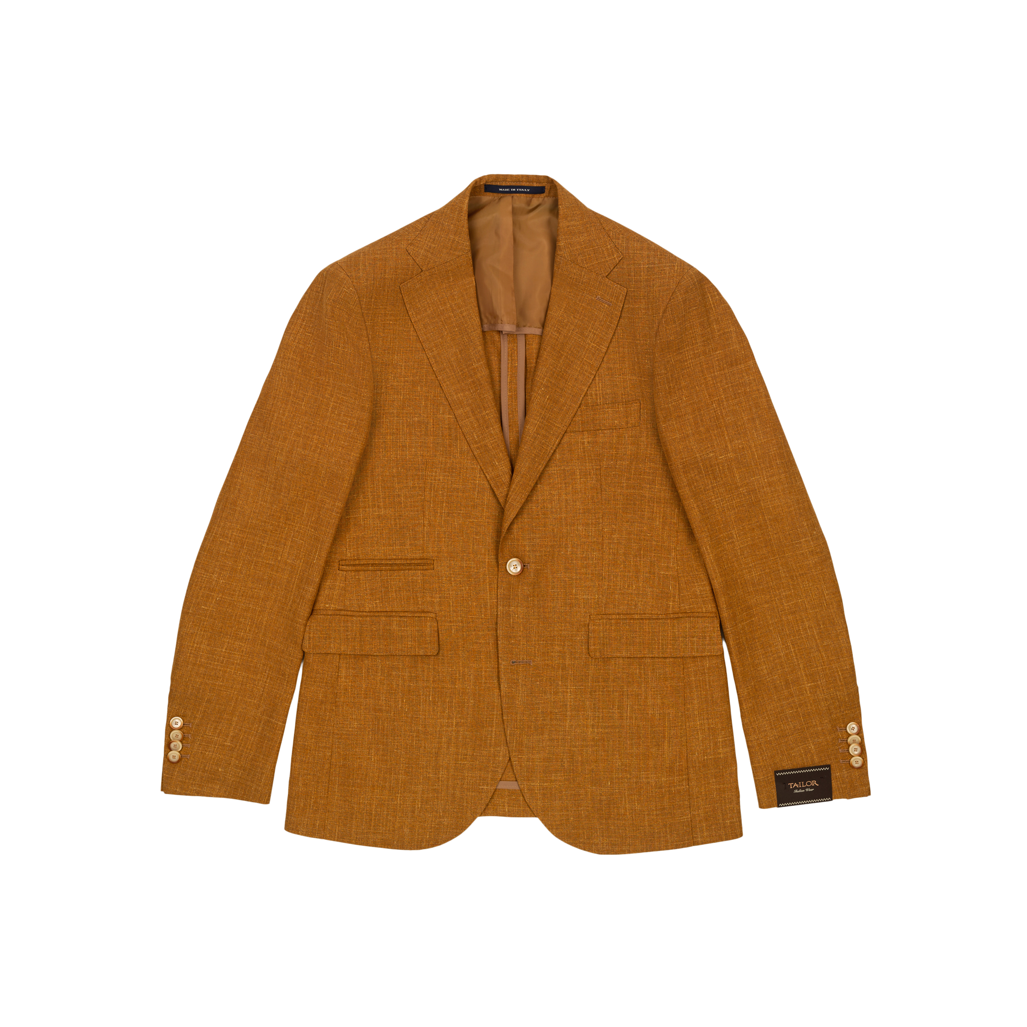 Man's ocher summer suit