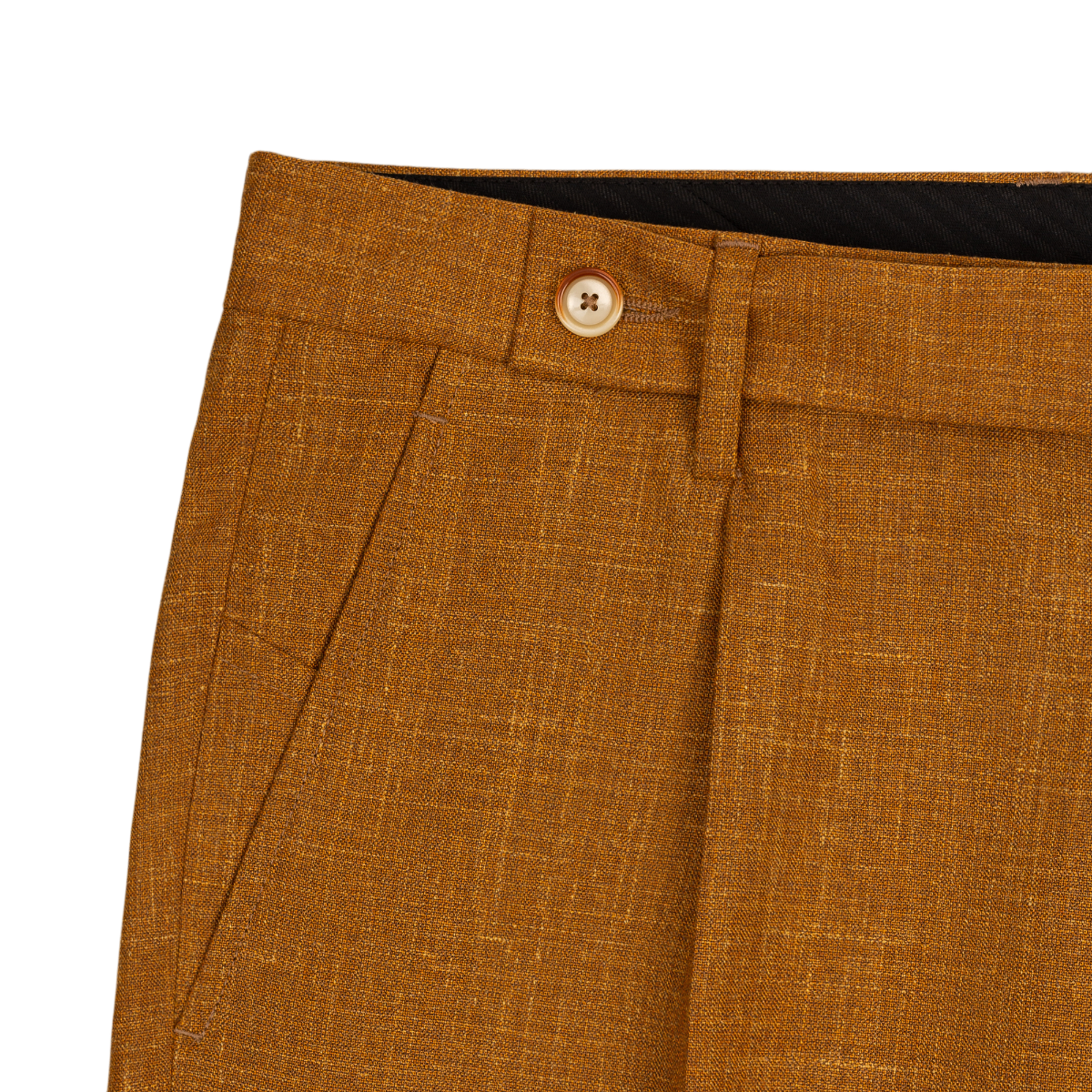 Man's ocher summer suit