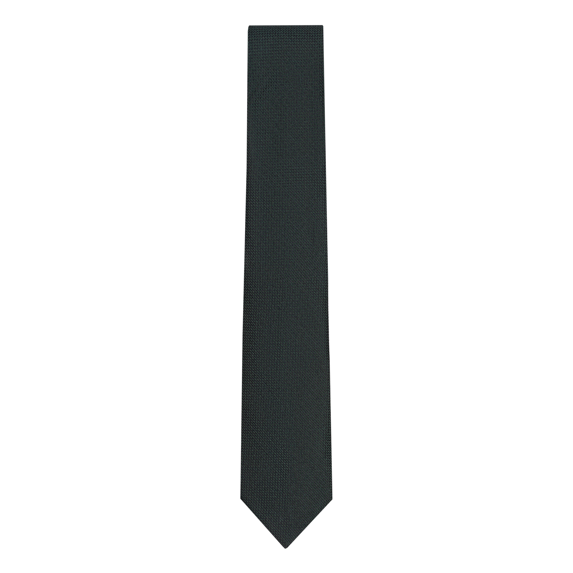 Plain Green Silk Tie