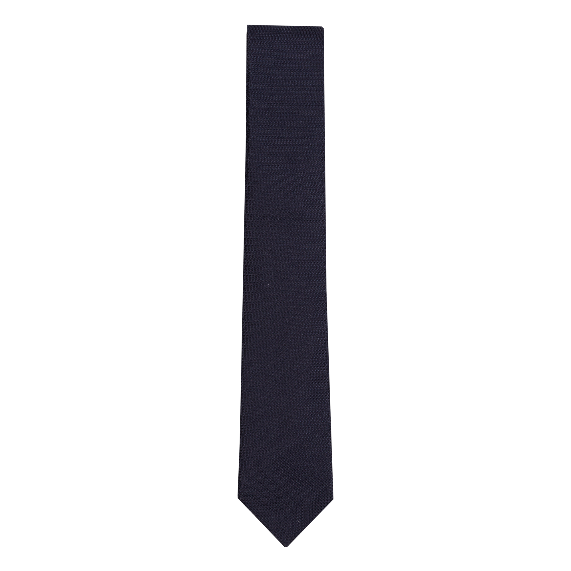 Plain Navy Silk Tie