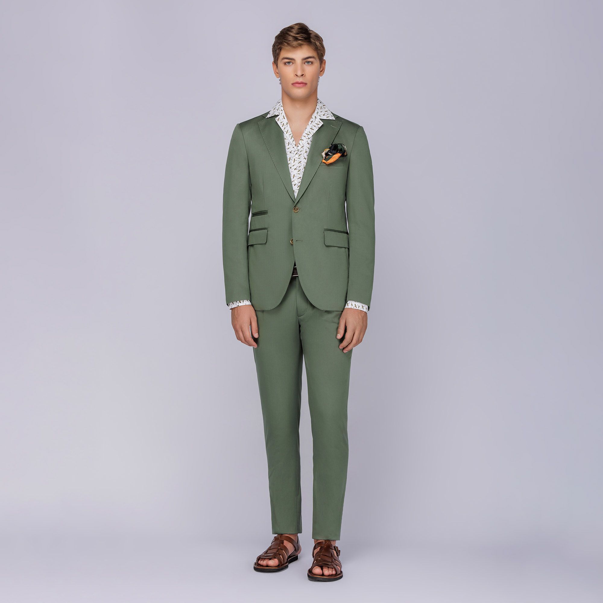 Men's Olive Green Suit