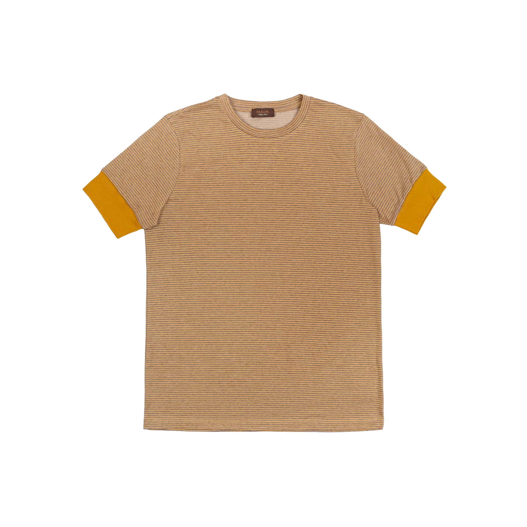 Men's Striped T-Shirt Brown Tbrand6092.1.13