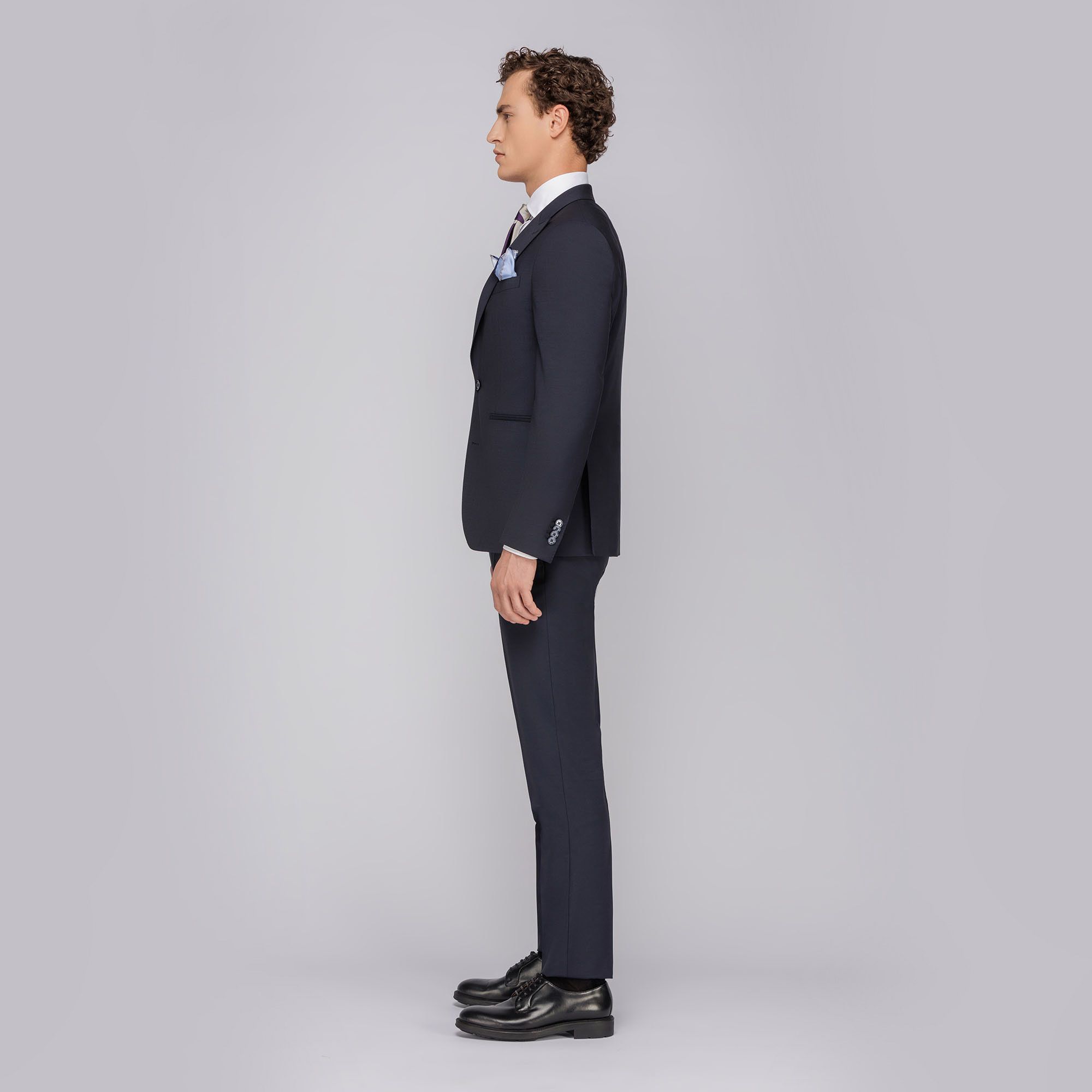 Custom Fit 3-piece Suit Navy