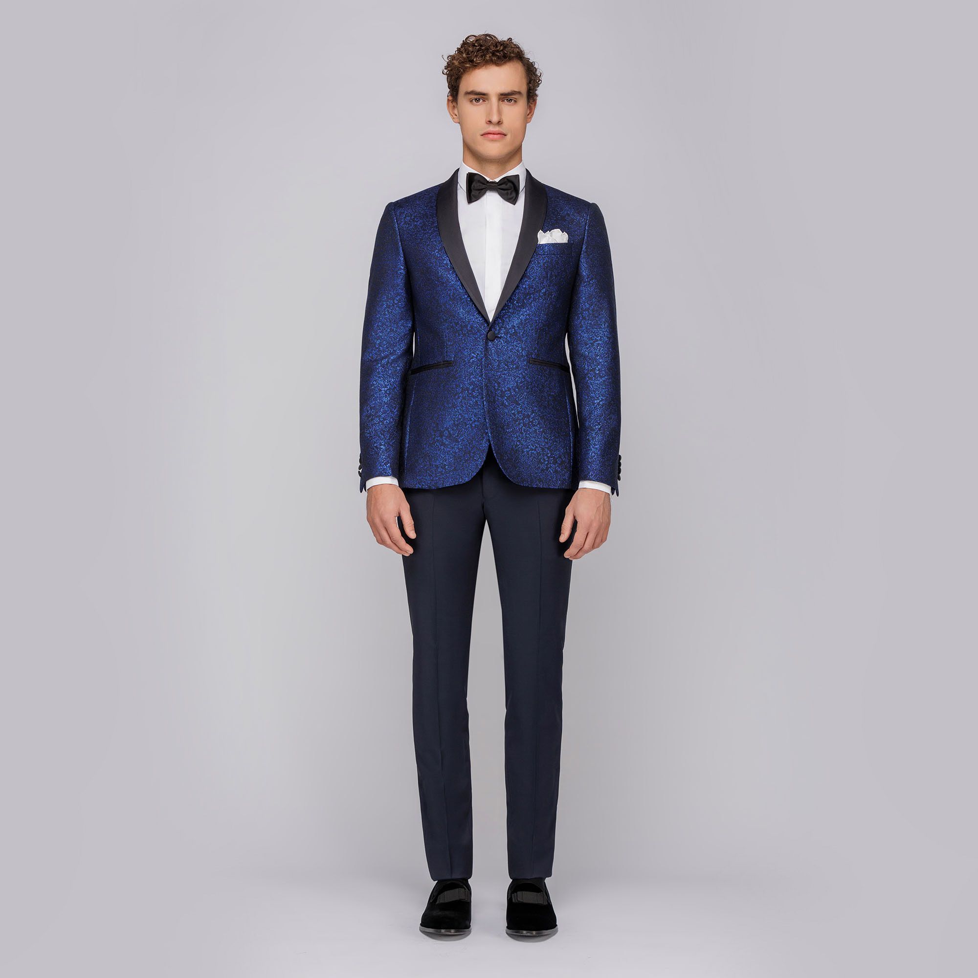 Wedding tuxedo suit blue