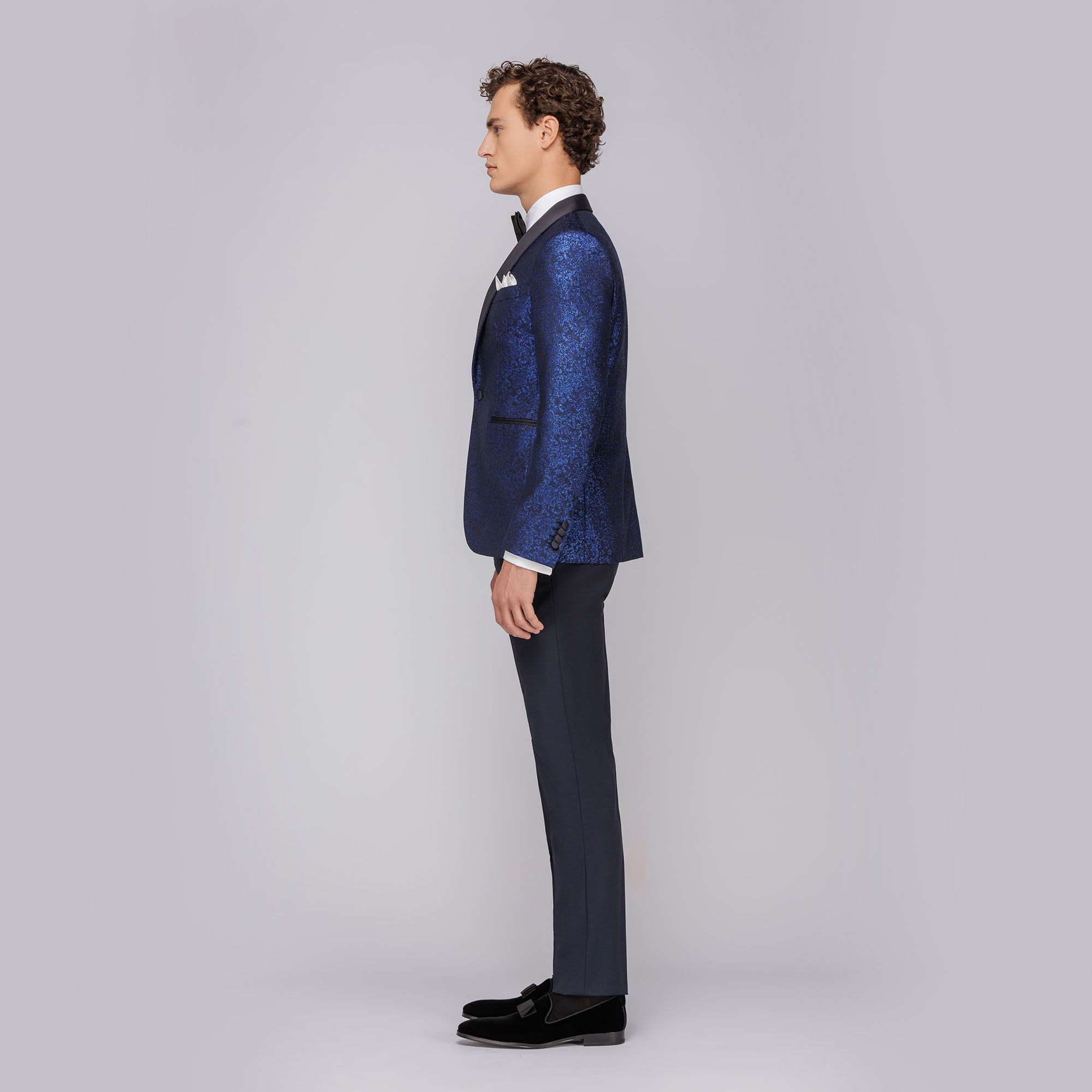 Wedding tuxedo suit blue