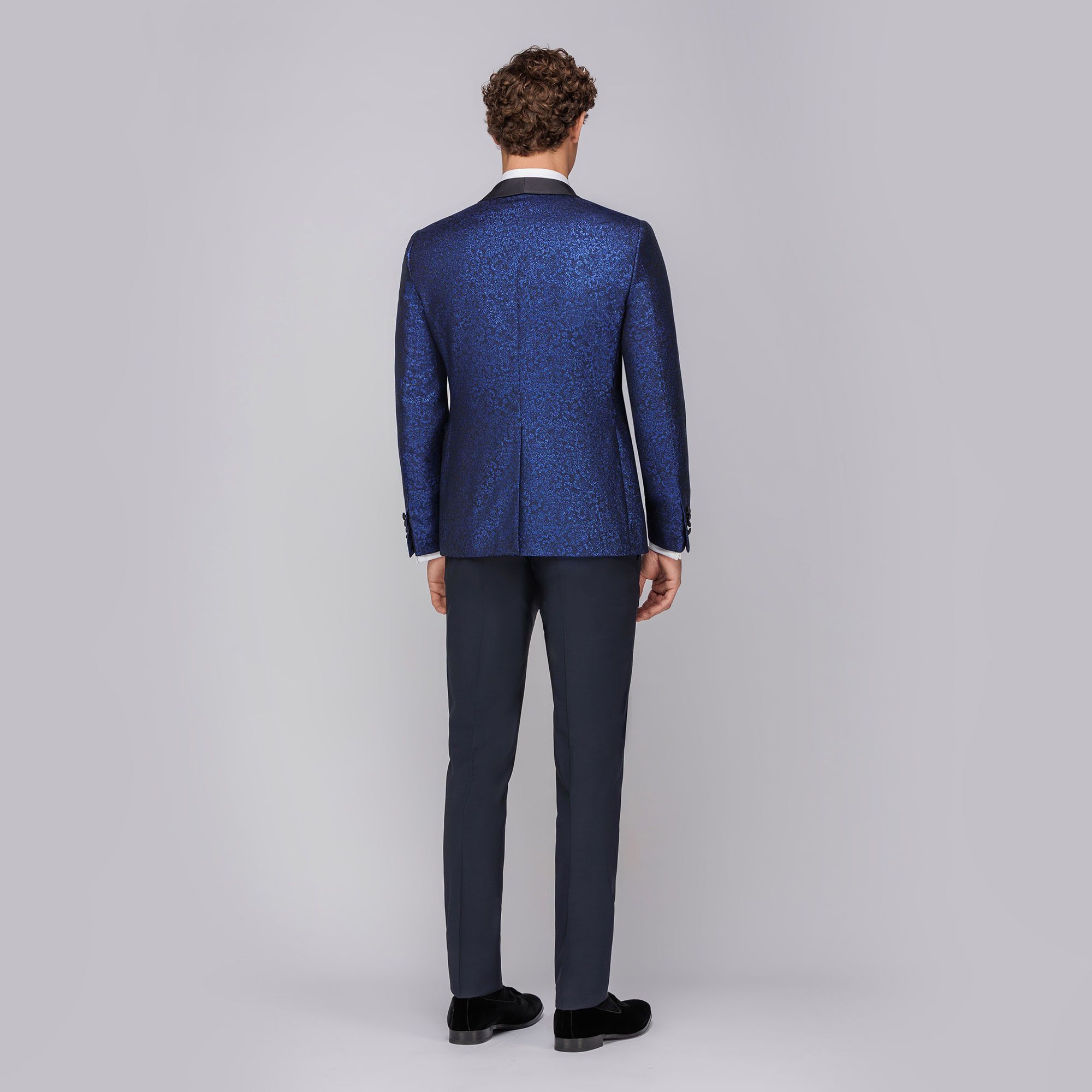 Wedding tuxedo suit blue