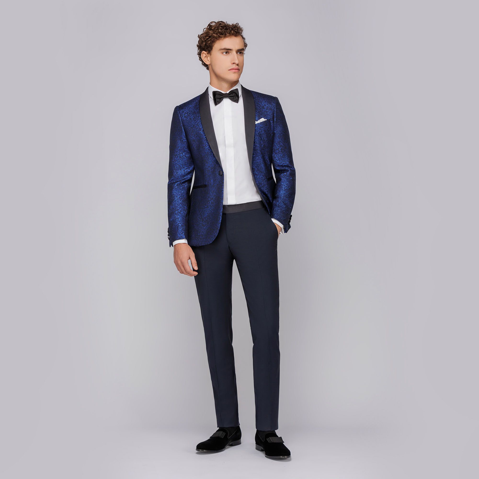 Wedding tuxedo suit blue