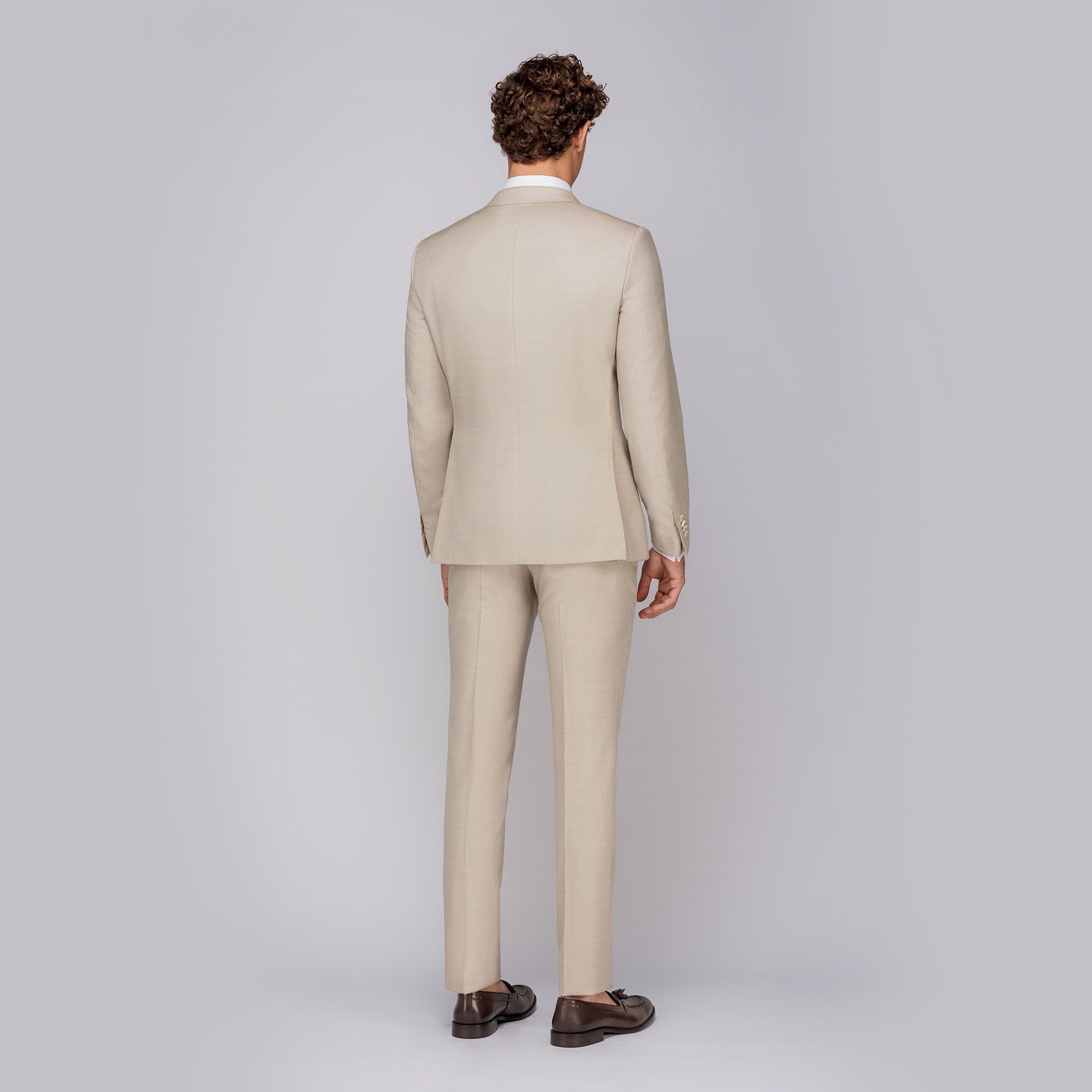 Men's 3-piece suit beige
