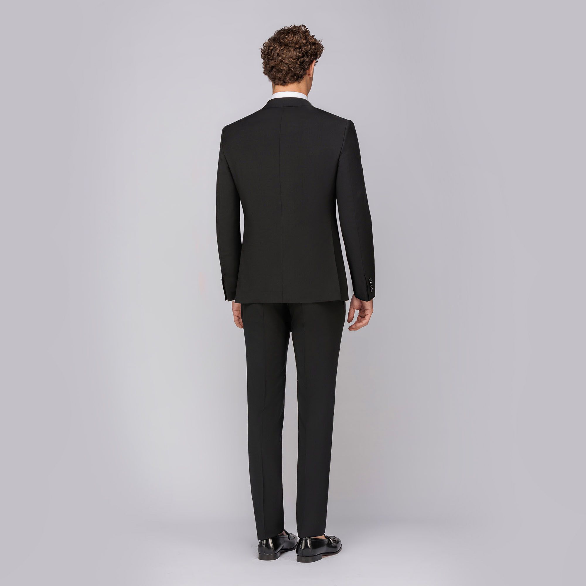 Men's 3-piece black suit